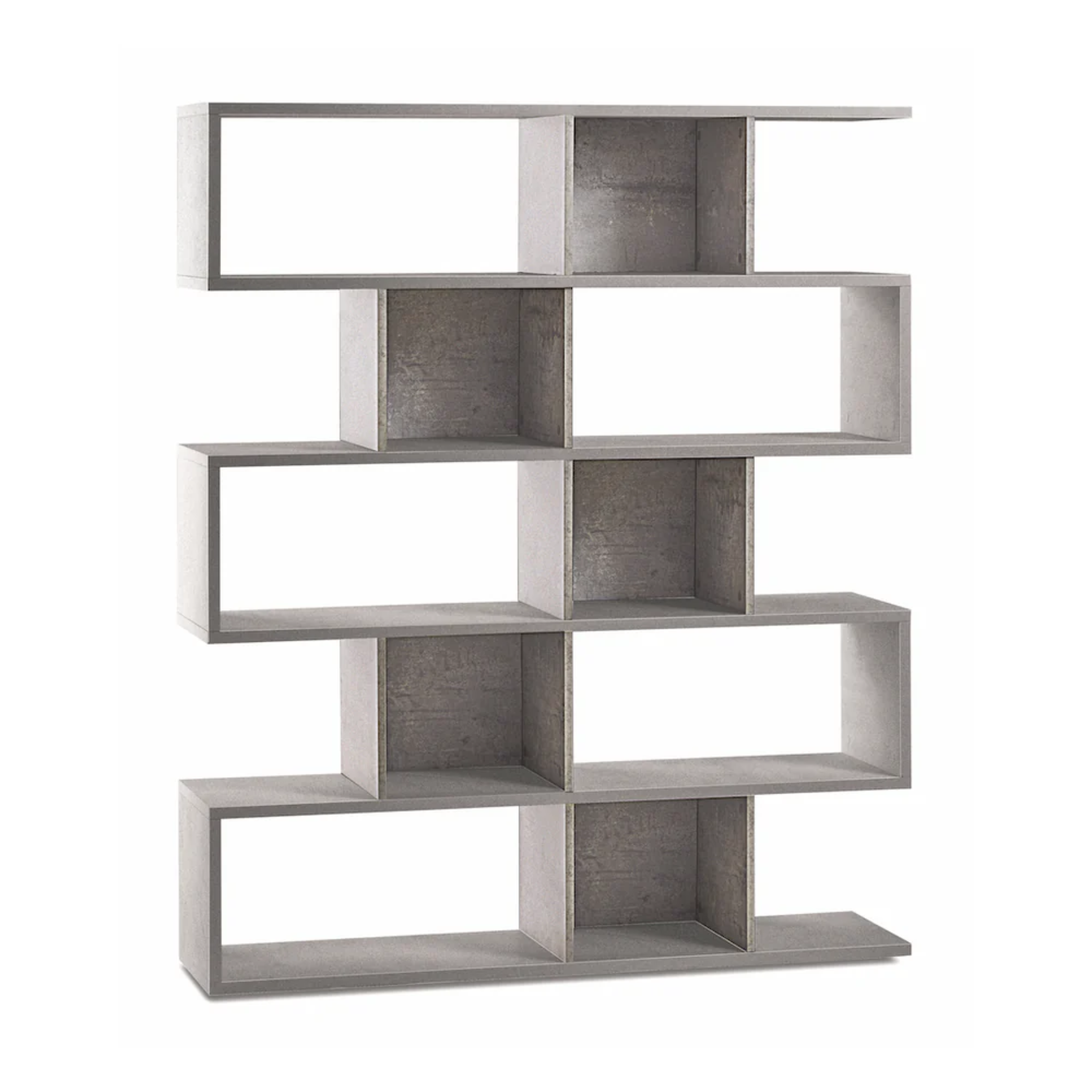 "Talento" 5-tier modular modern dividing bookcase, 150x37 cm, 178 cm high