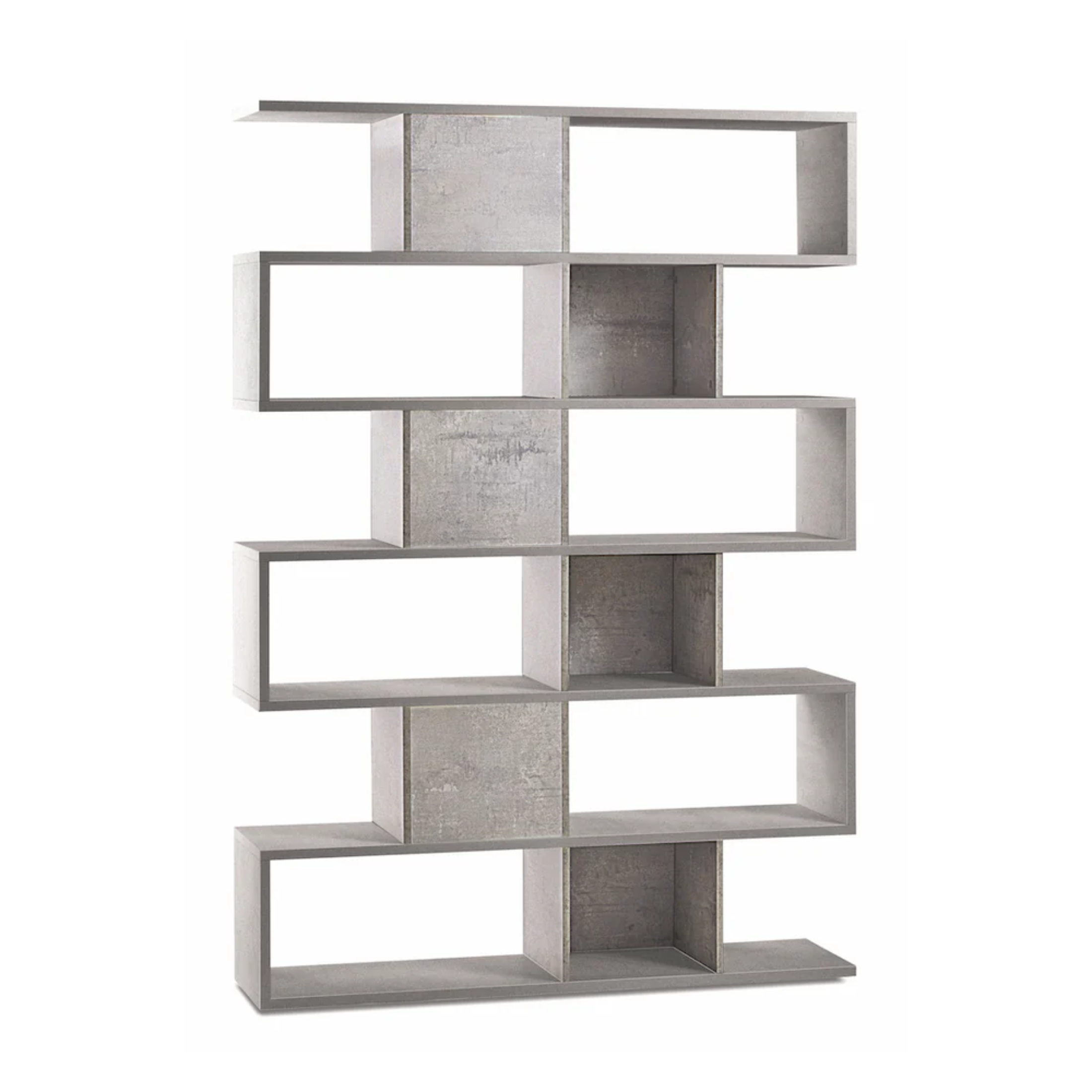 "Freud" modern modular 6-tier dividing bookcase, 150x37 cm, 215 cm high