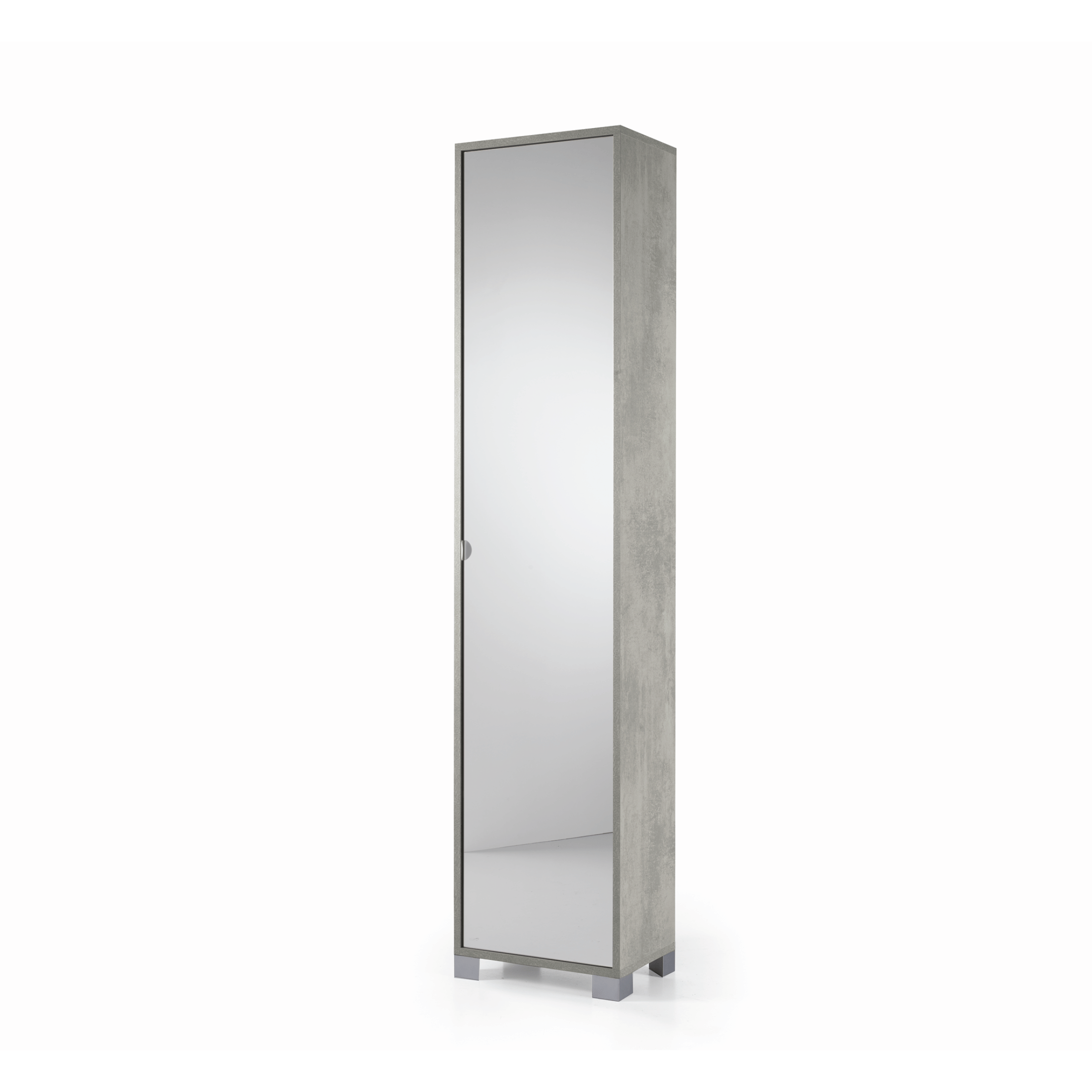 "Garden" bathroom cabinet with 1 mirrored door, 43x29 cm, h190 cm