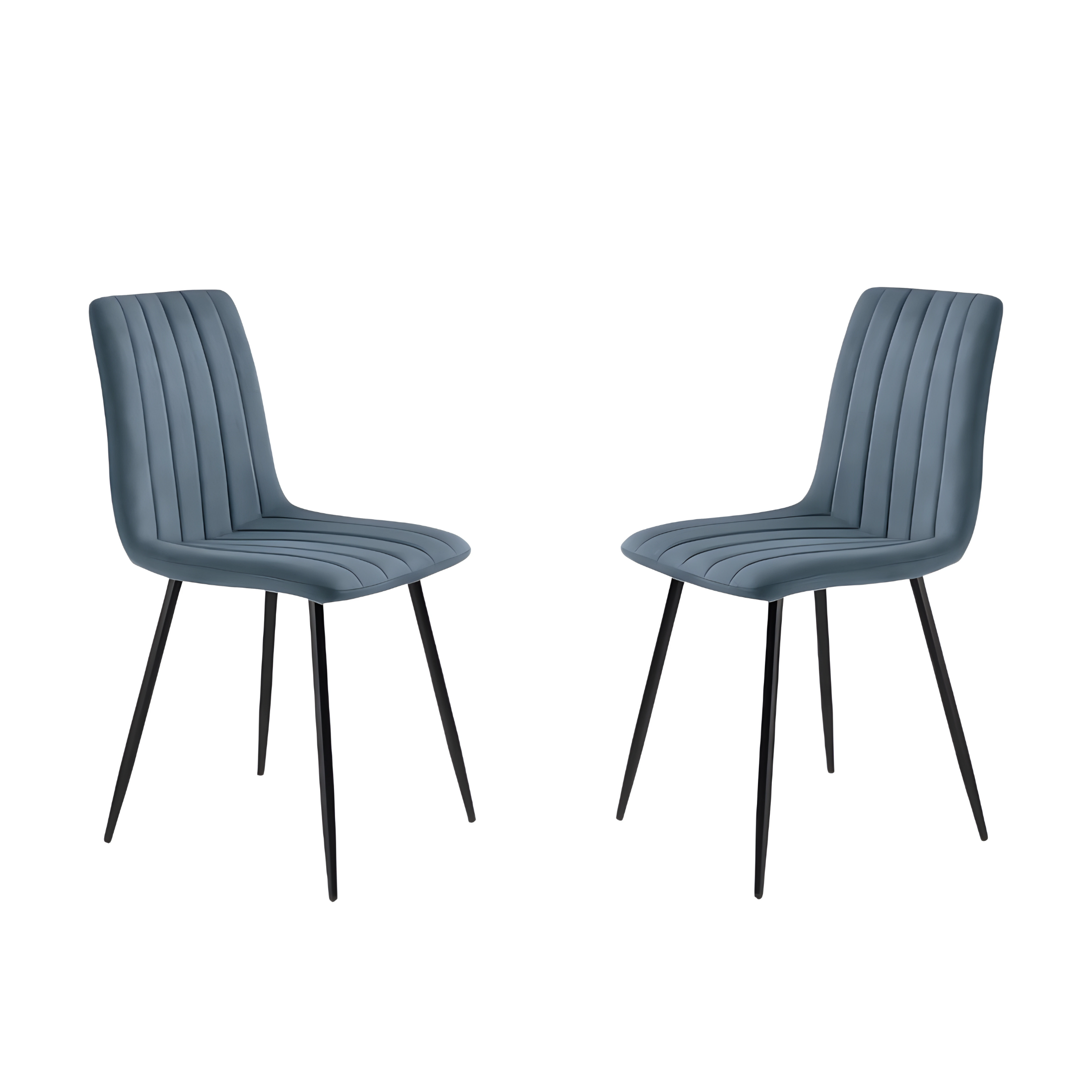 Set of modern dining chairs in "Palmer" fabric padded cm 45x54 88h