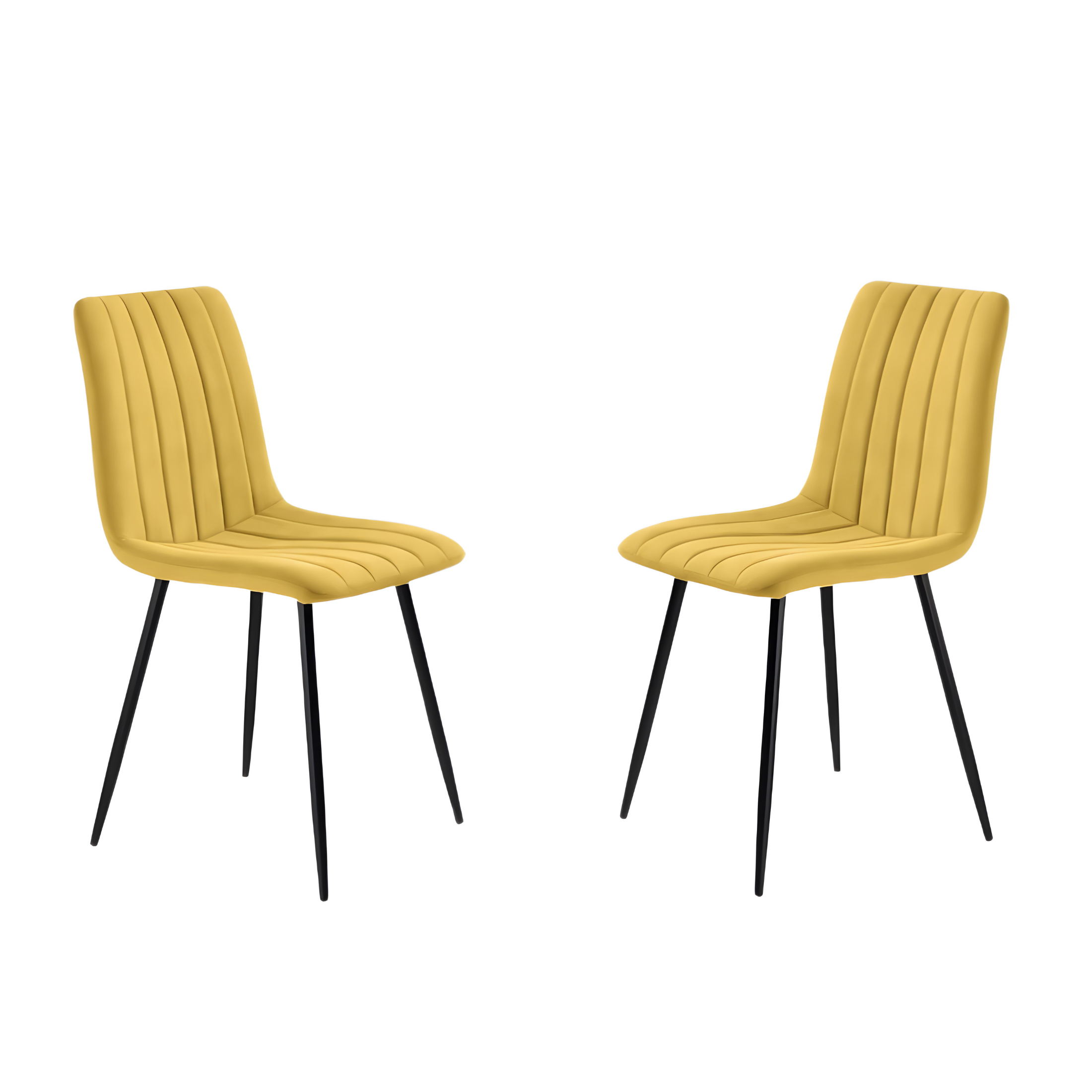 Set of modern dining chairs in "Palmer" fabric padded cm 45x54 88h