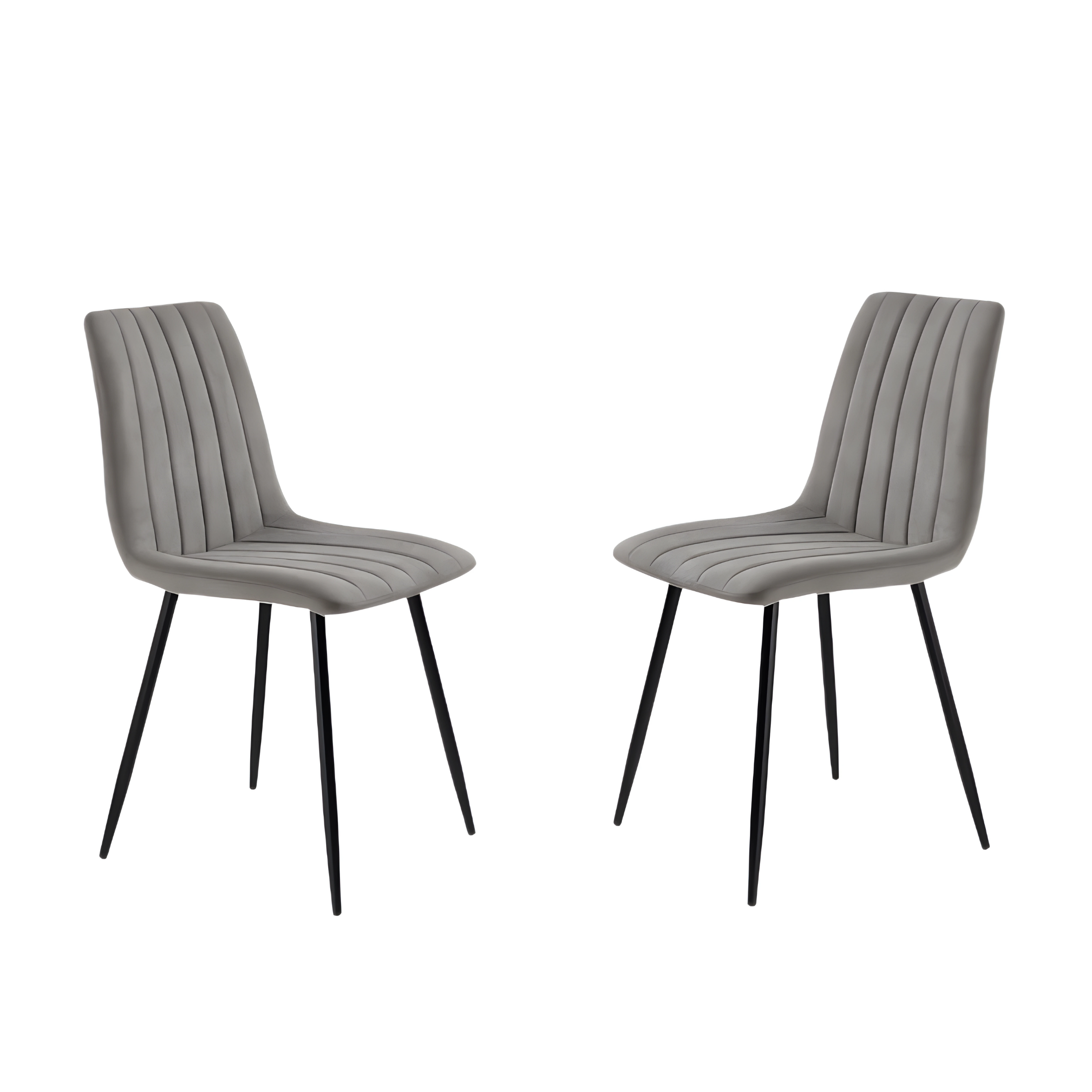 Set of modern dining chairs in "Palmer" fabric padded cm 45x54 88h