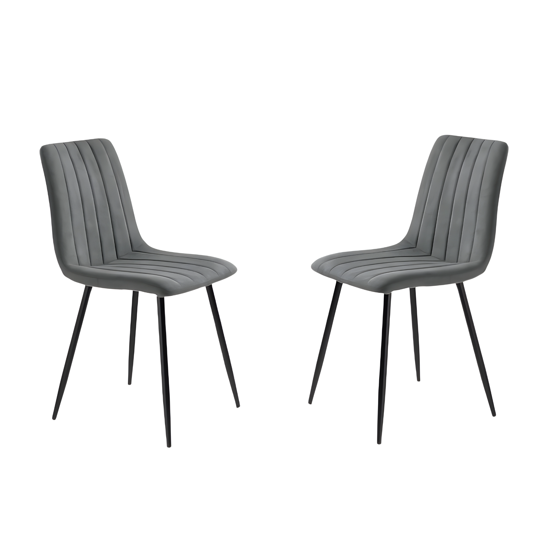 Set of modern dining chairs in "Palmer" fabric padded cm 45x54 88h
