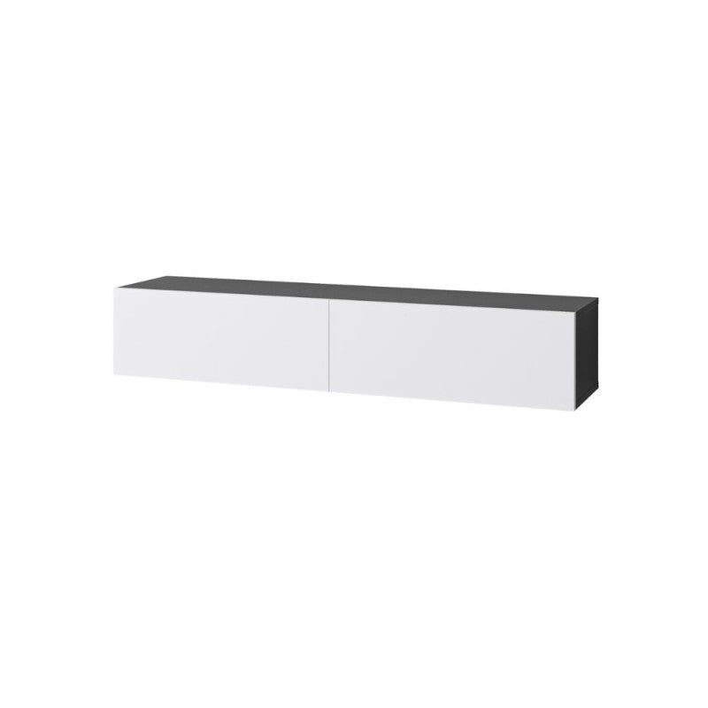 "Francy" suspended TV stand with drop-down door, 135x31 cm, 25 cm high