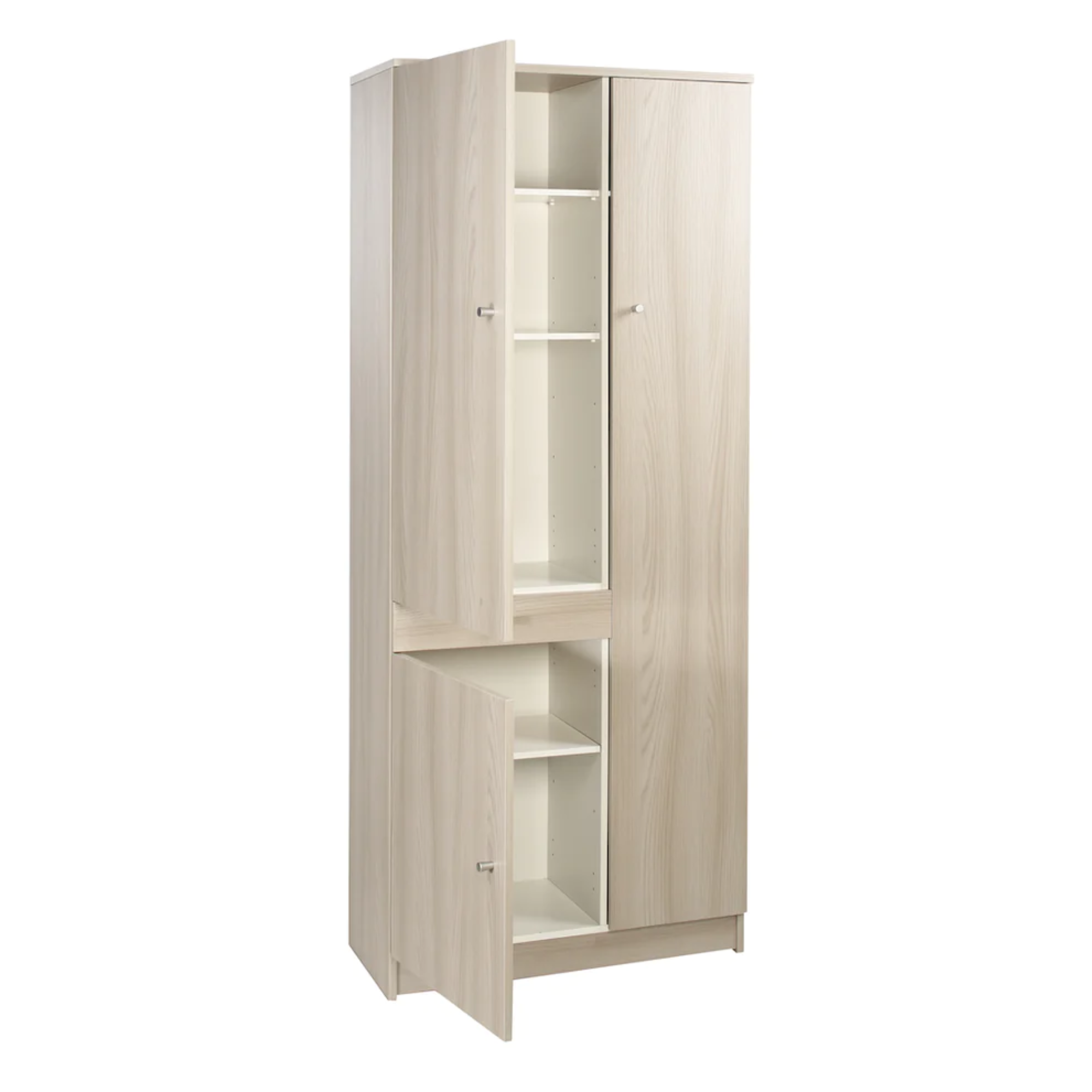 Wooden cabinet with 3 doors and 1 drawer, "Vanity" cm 77x34 183h