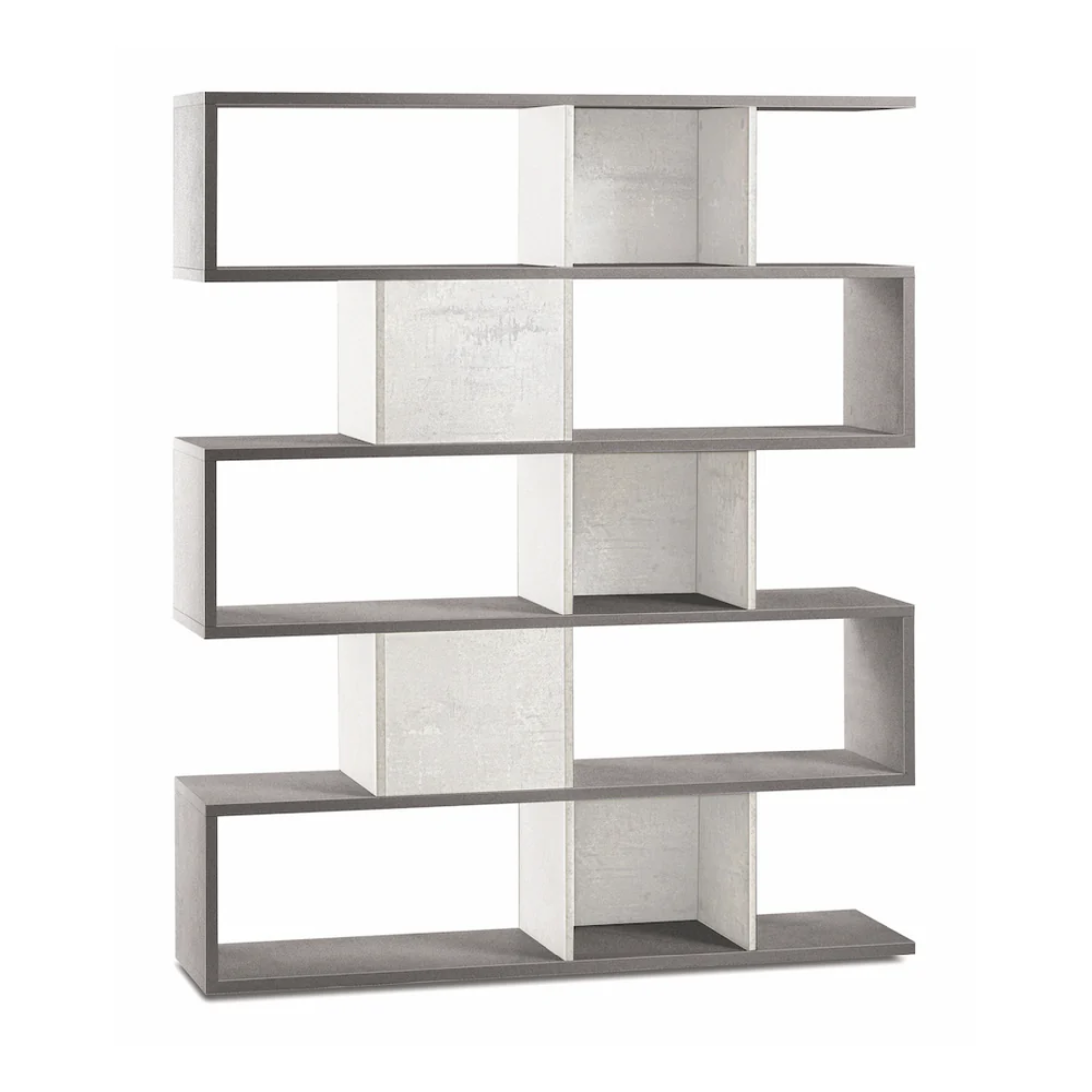 "Talento" 5-tier modular modern dividing bookcase, 150x37 cm, 178 cm high