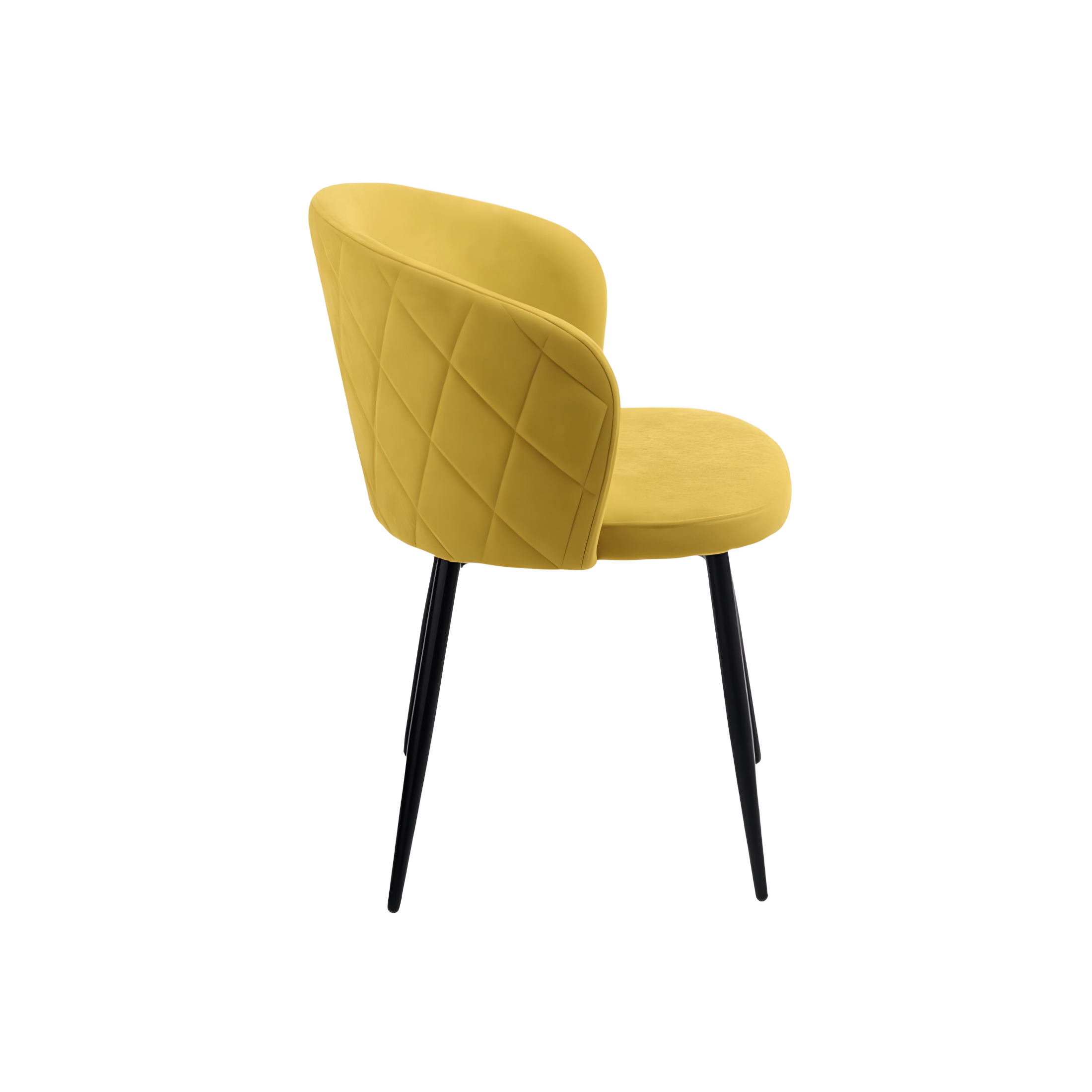 "Claris" dining chair set in padded fabric, 56x55 cm, 78h