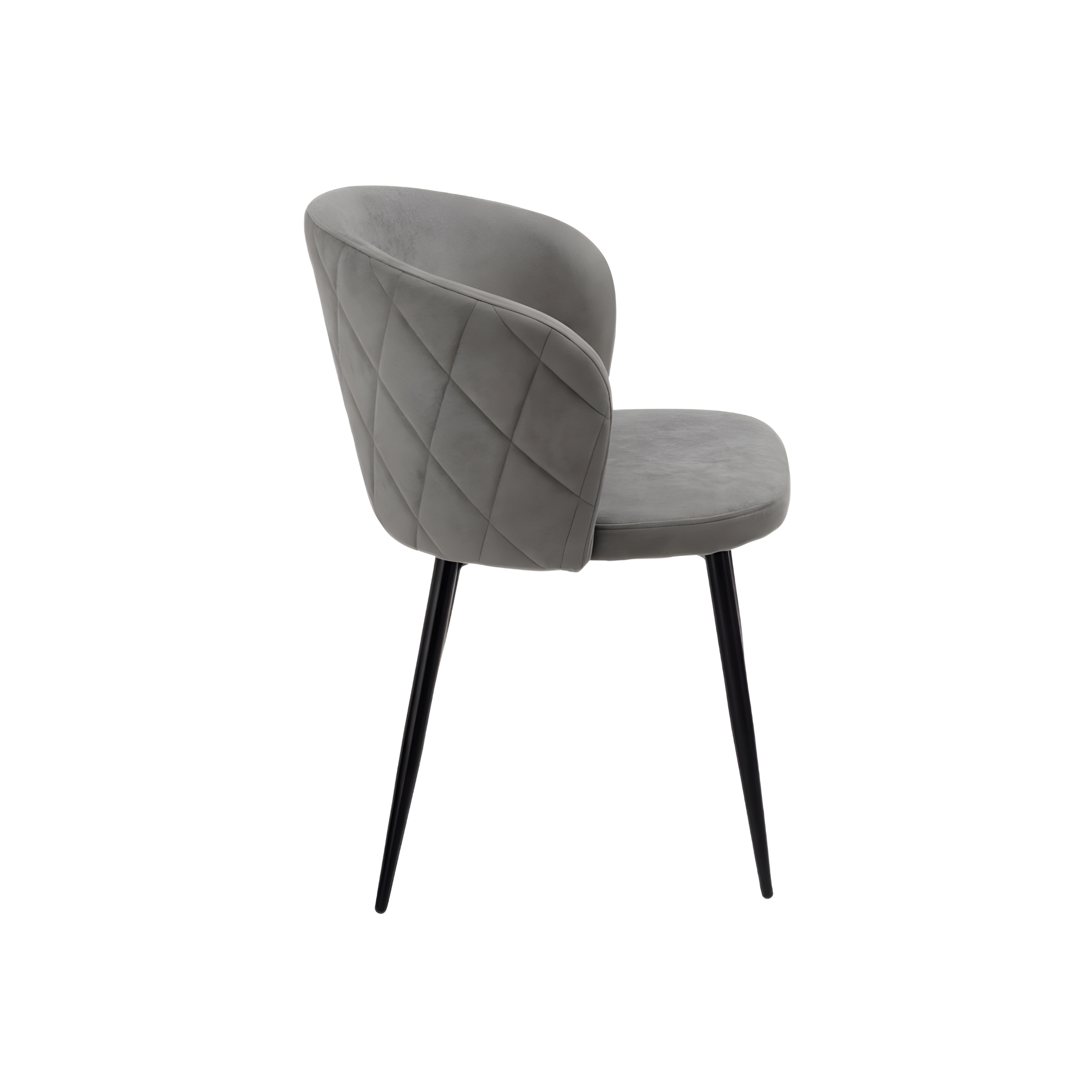 "Claris" dining chair set in padded fabric, 56x55 cm, 78h