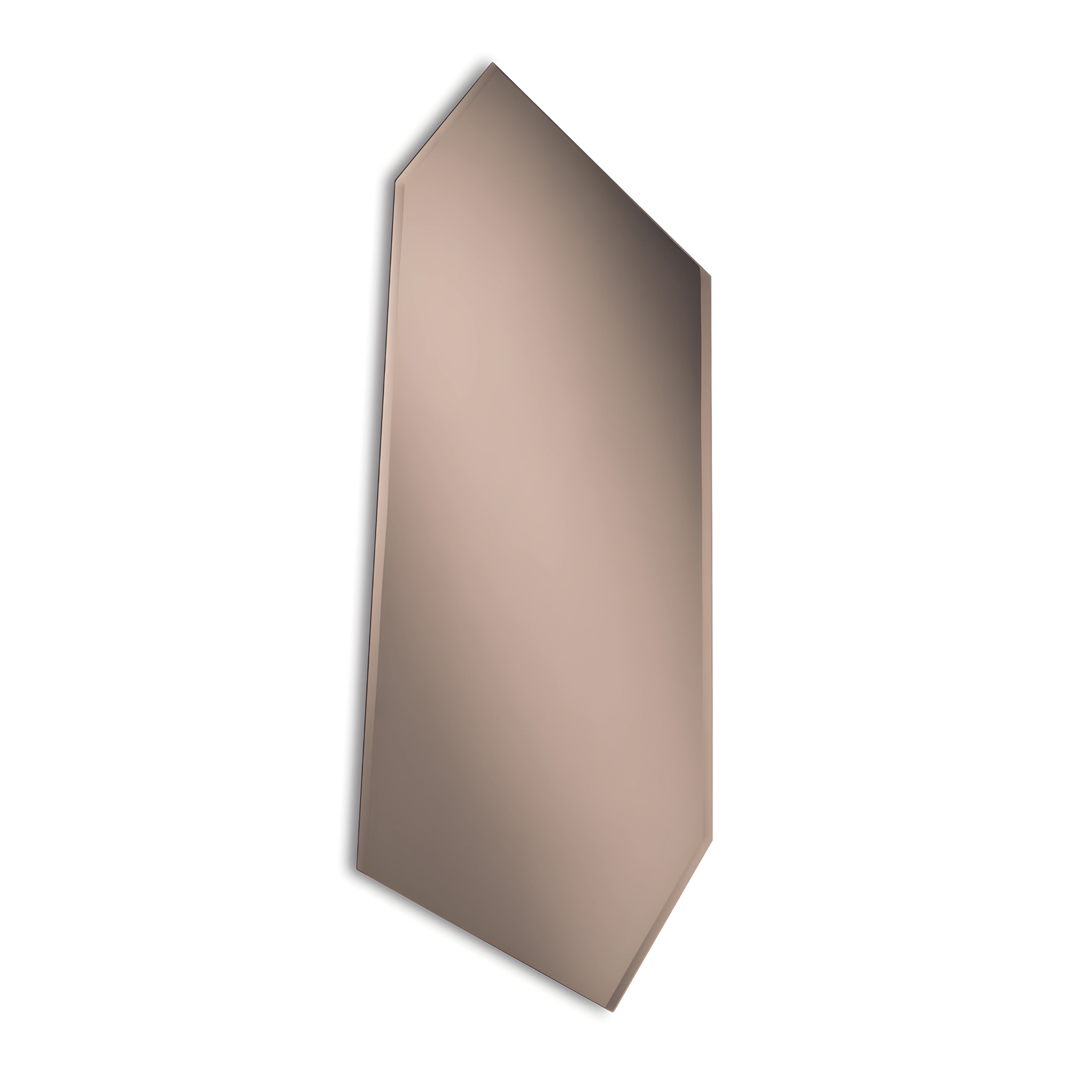 Modern "Squared" frameless wall mirror, 80x180 cm