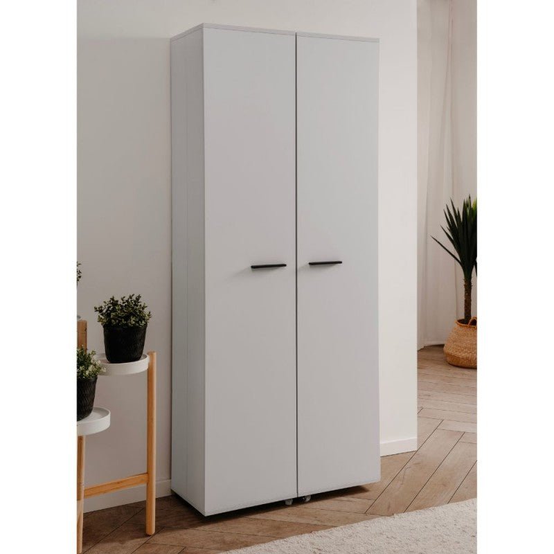 Scarpiera ingresso slim 2 ante "Lugo" in legno 5 scomparti salvaspazio - MondoViro