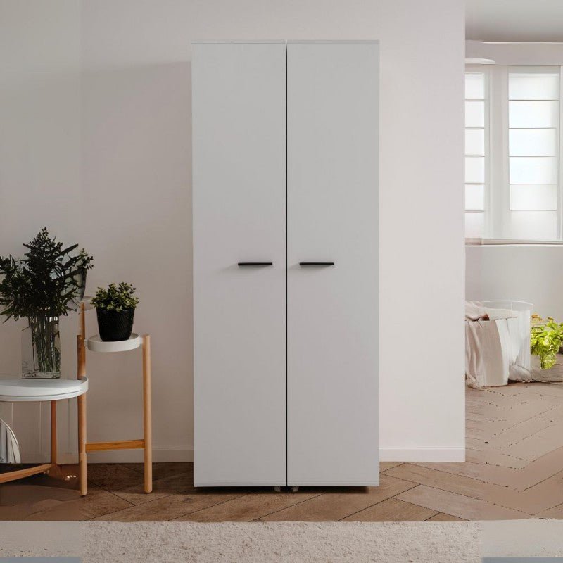 Scarpiera ingresso slim 2 ante "Lugo" in legno 5 scomparti salvaspazio - MondoViro