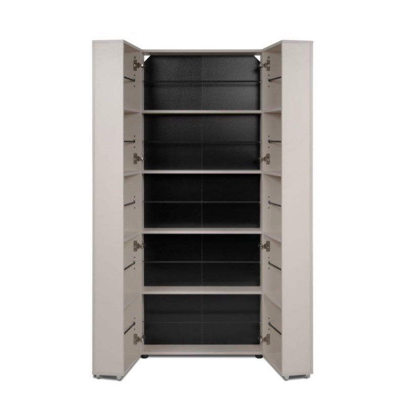 Scarpiera ingresso slim 2 ante "Lugo" in legno 5 scomparti salvaspazio - MondoViro