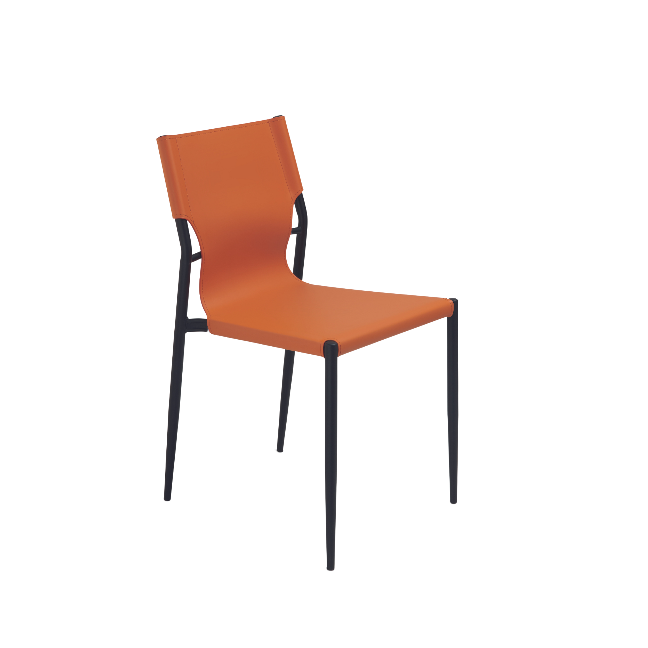 "Pablo" dining chair set with painted metal frame, 44x51 cm, 80 cm high