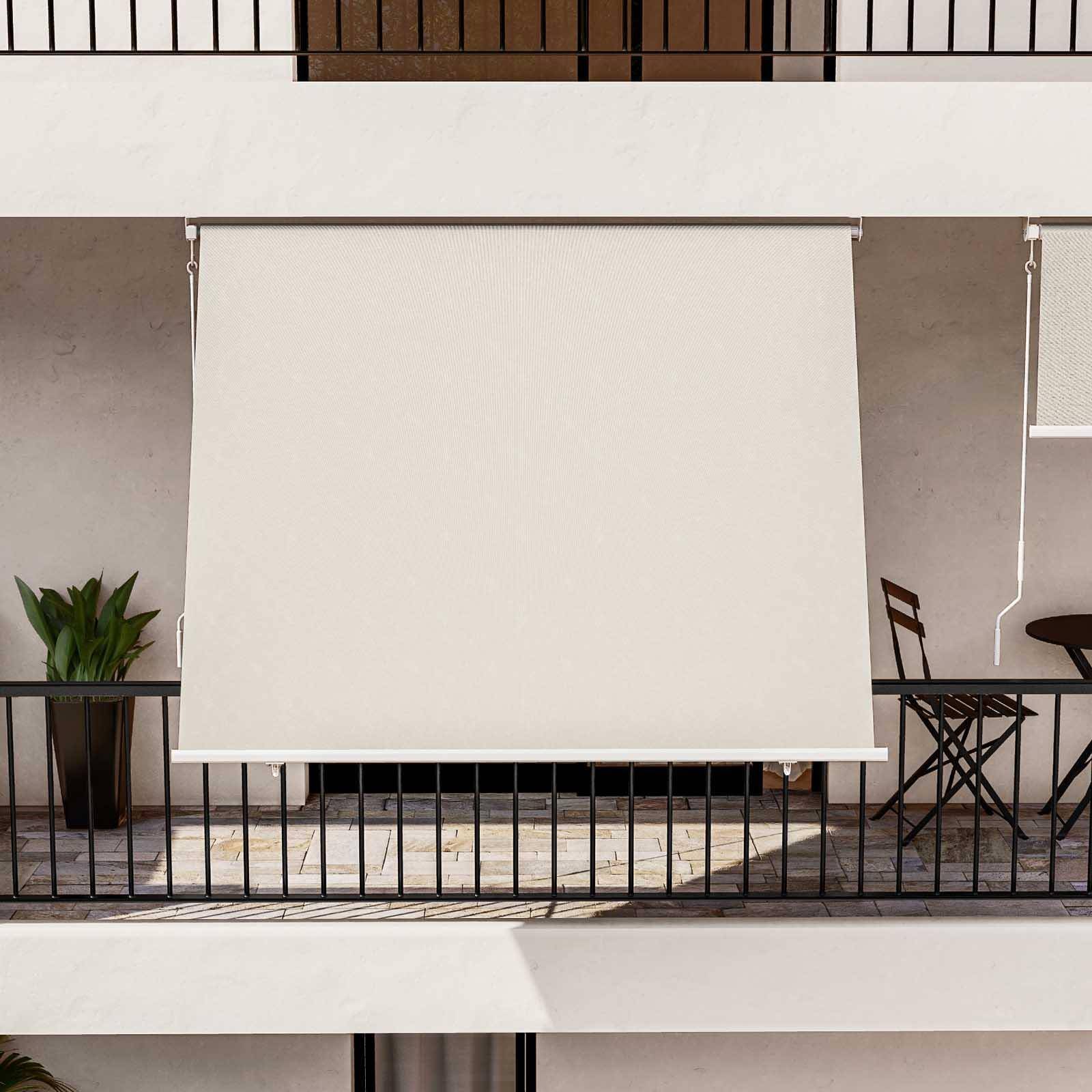 Tenda da sole per balconi con sistema a caduta cm 2,5x2,5 mt