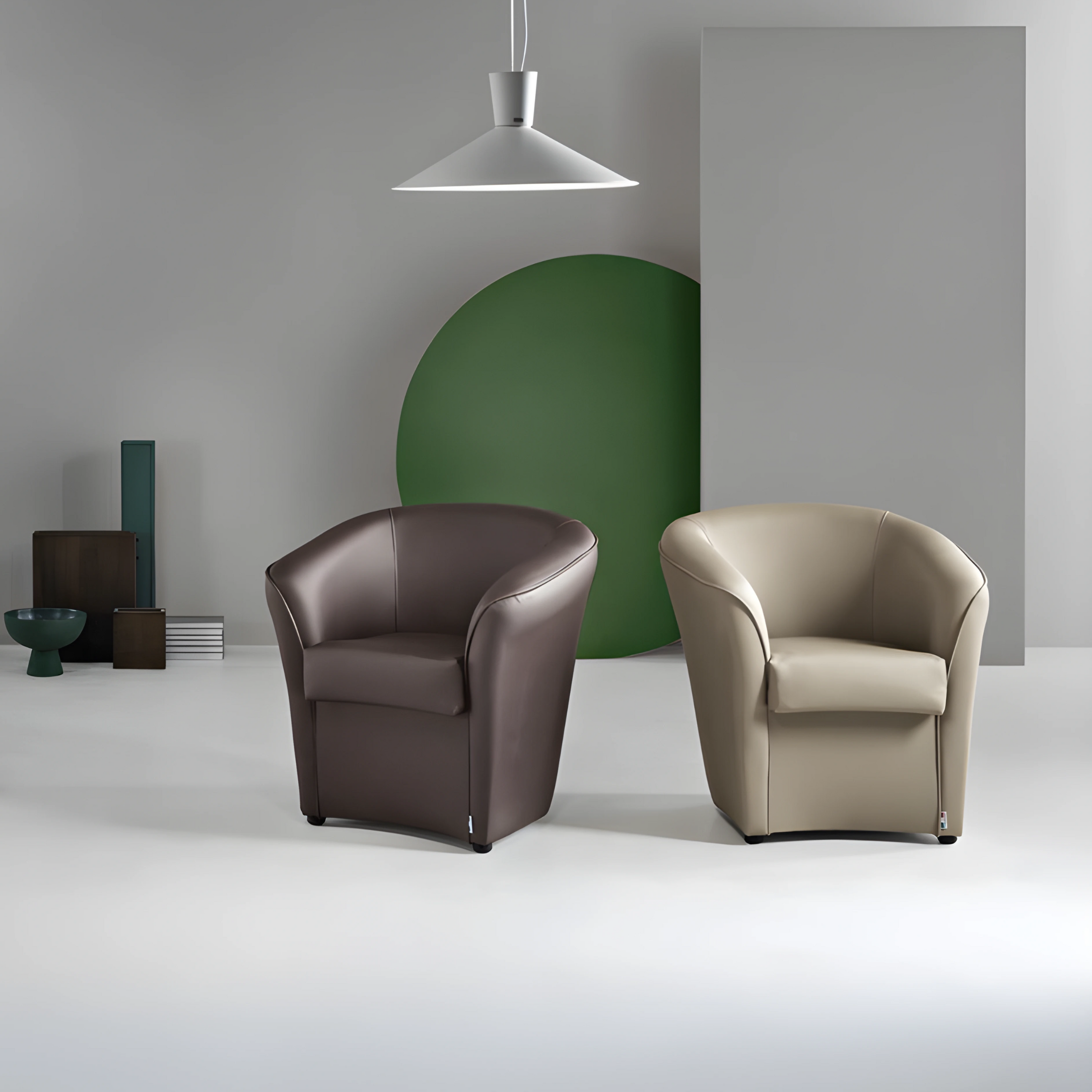 Elegante sillón moderno "Dallas" de ecopiel, 70x67 cm, 76h