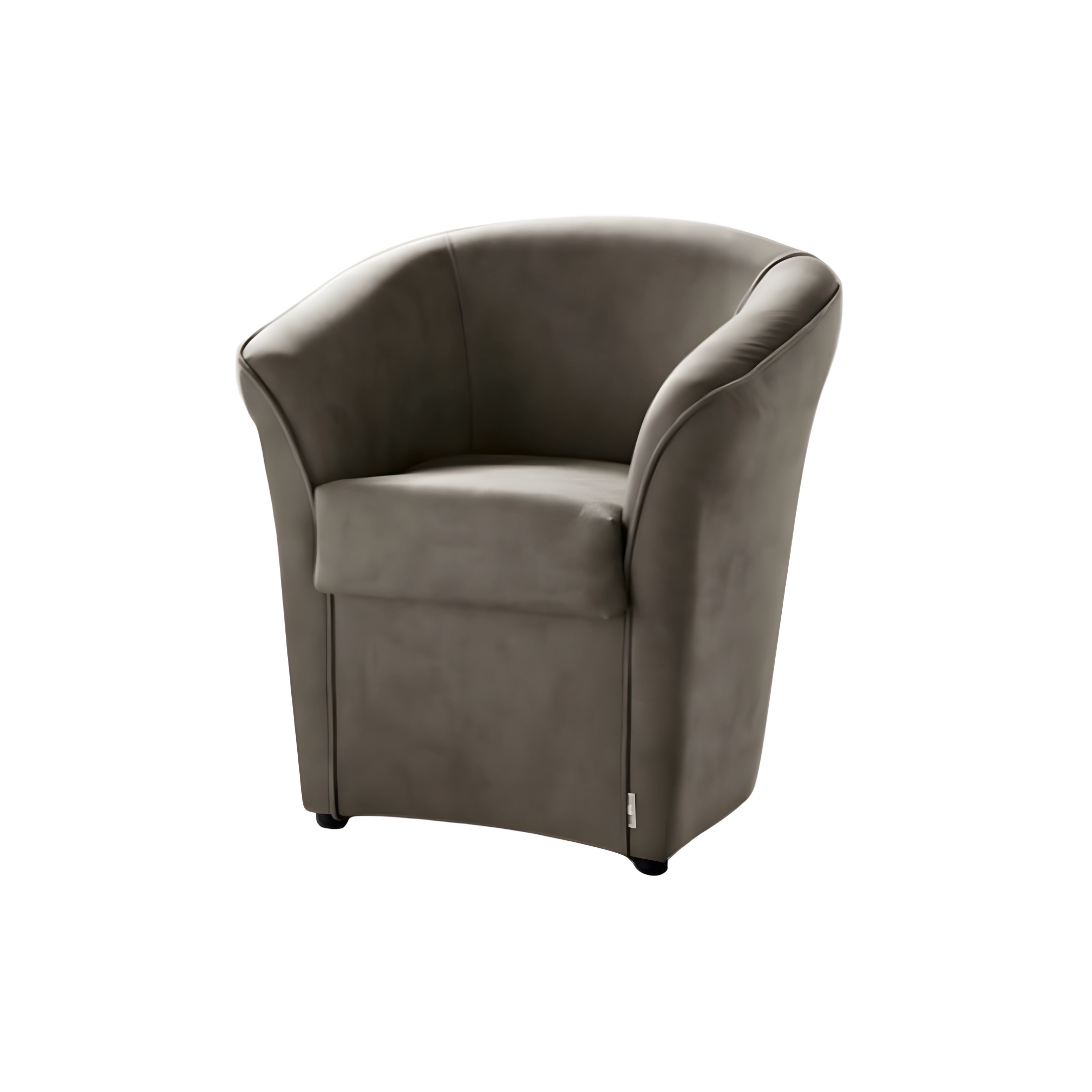 Modern "Dallas" nubuck leather living room armchair, 70x67 cm, 76h