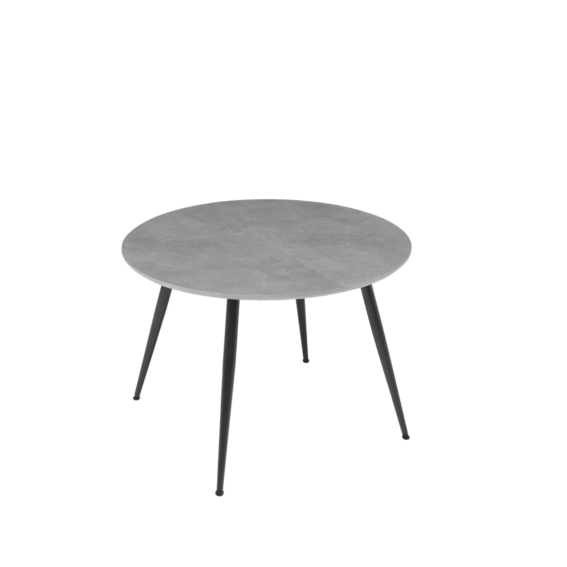 Extendable round wooden table "Vertigo" with central extension