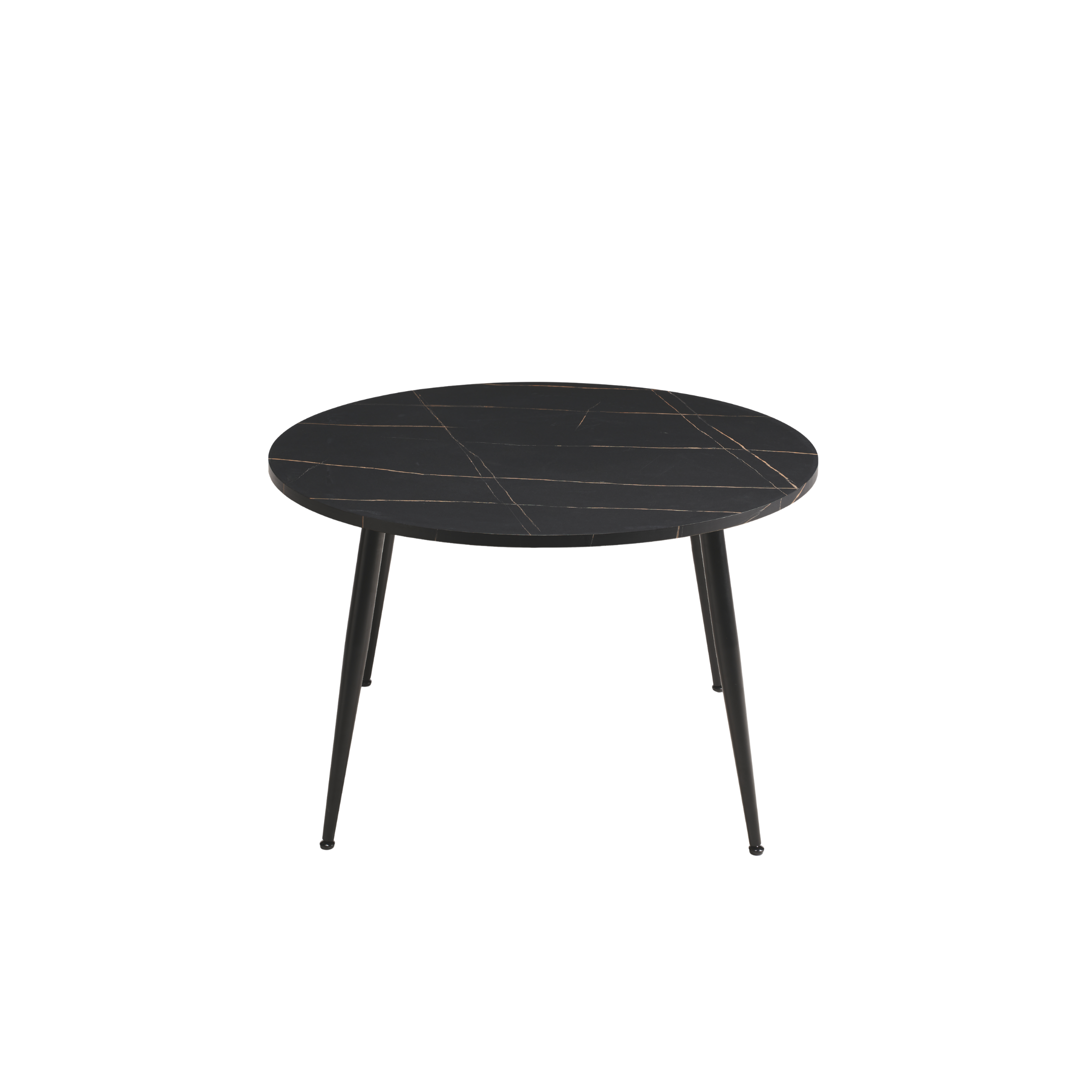 Extendable round wooden table "Vertigo" with central extension