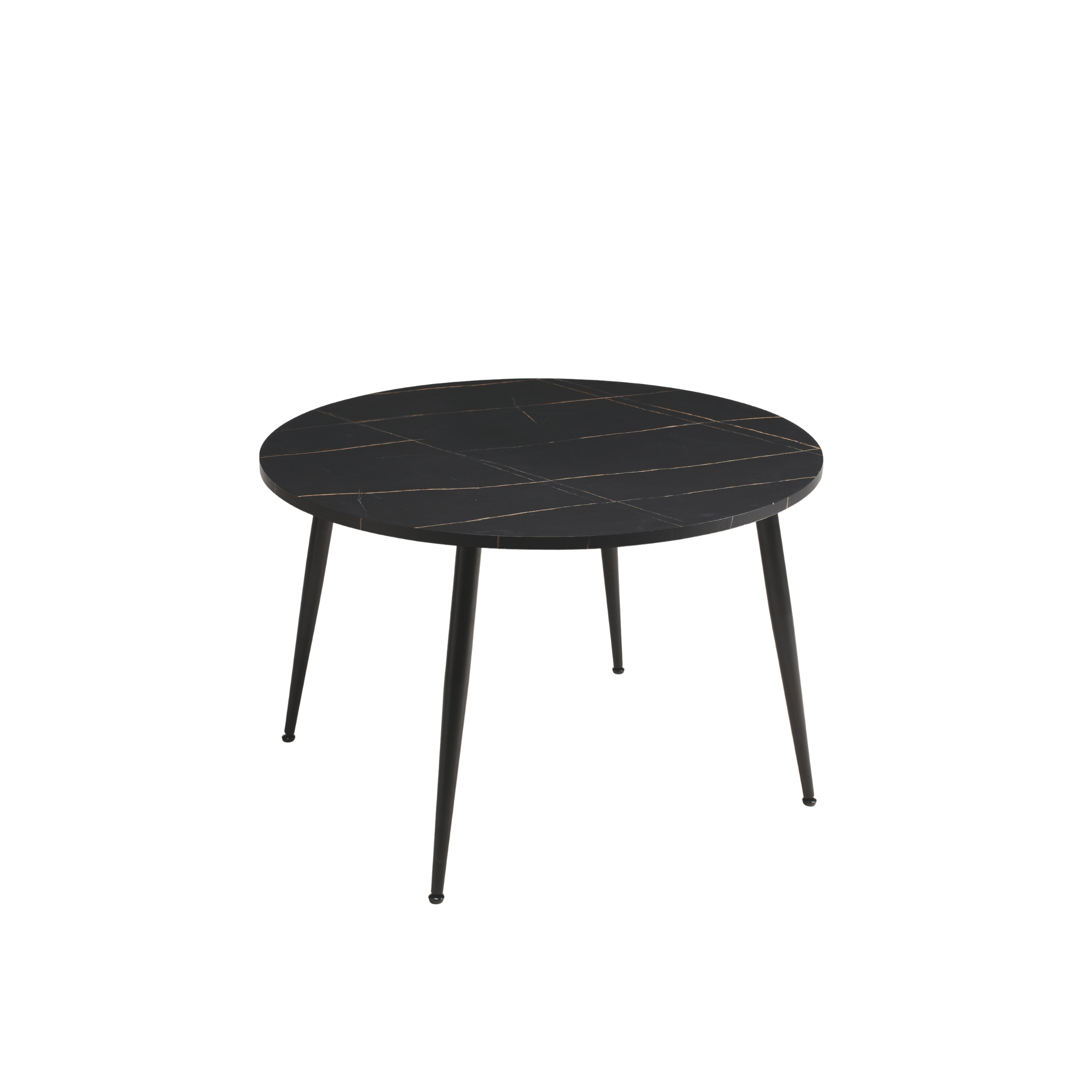 Extendable round wooden table "Vertigo" with central extension
