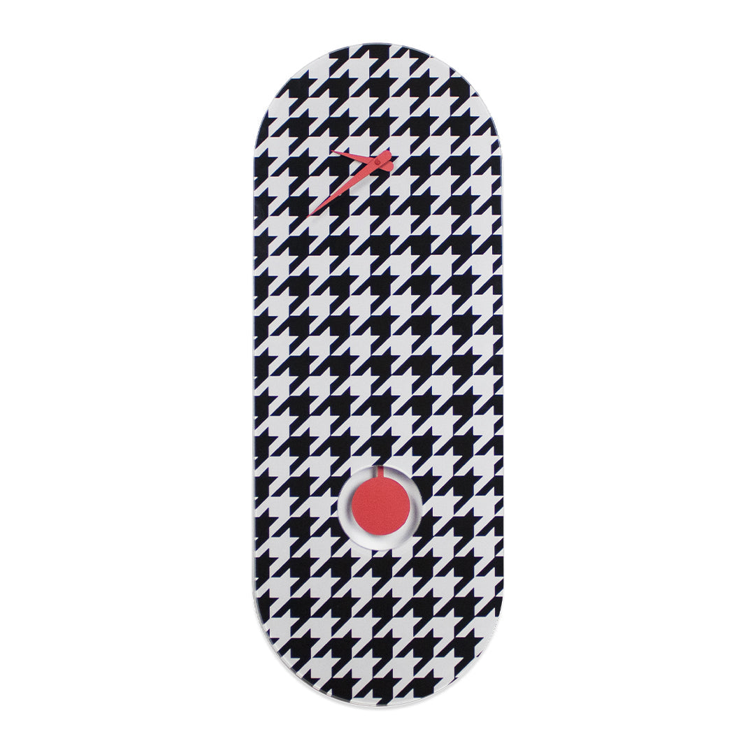 "New York" design pendulum clock in plexiglass with UV printing