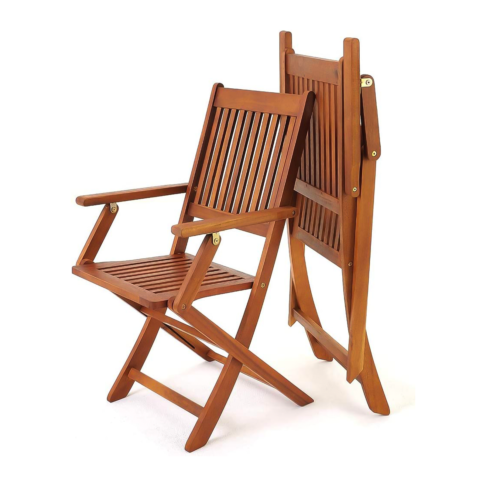 Sedia poltrona e panchina Royal in legno massello per giardino pieghevole