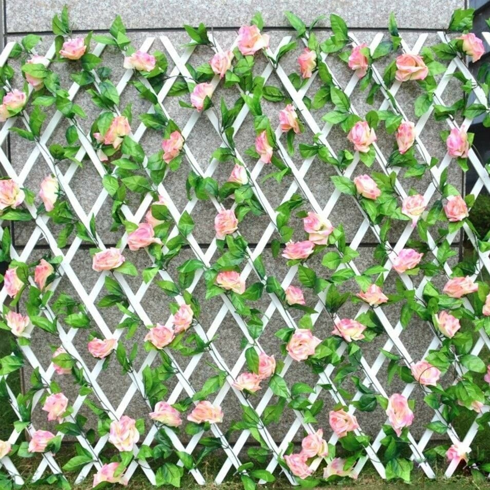 Traliccio estensibile a parete in PVC da giardino 1 mt