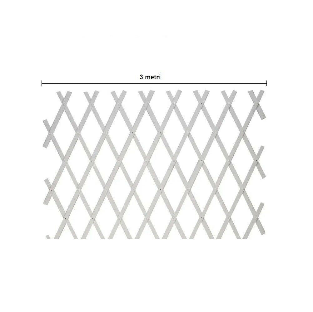 Traliccio estensibile a parete in PVC da giardino 1 mt