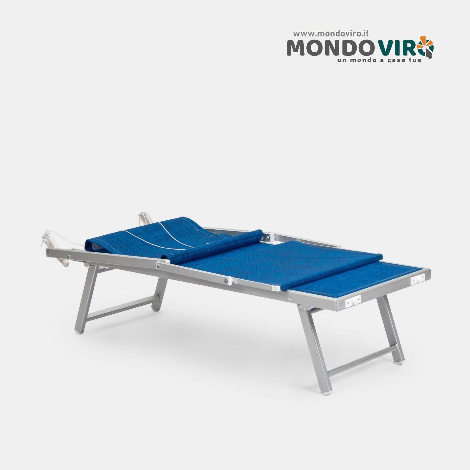 Lettino sdraio prendisole Palapas da spiaggia in alluminio cm 181x61 39h