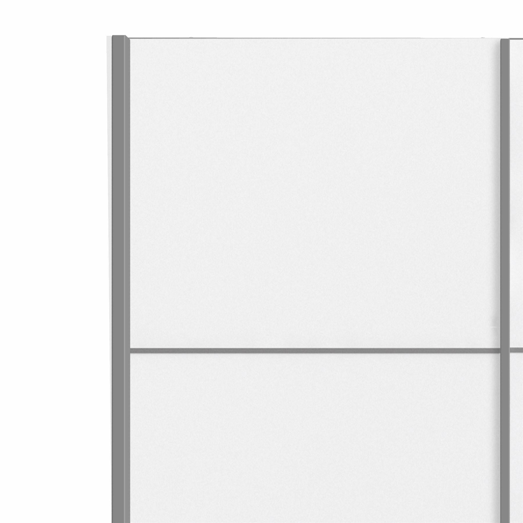 Armadio in legno Verona con ante scorrevoli bianco cm 122x64 h201