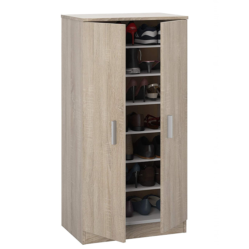 Scarpiera rovere Canadian 2 ante 6 ripiani cm 55x36 108 h