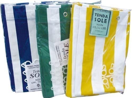 Tende da sole in cotone con anelli per balcone cm 140x290