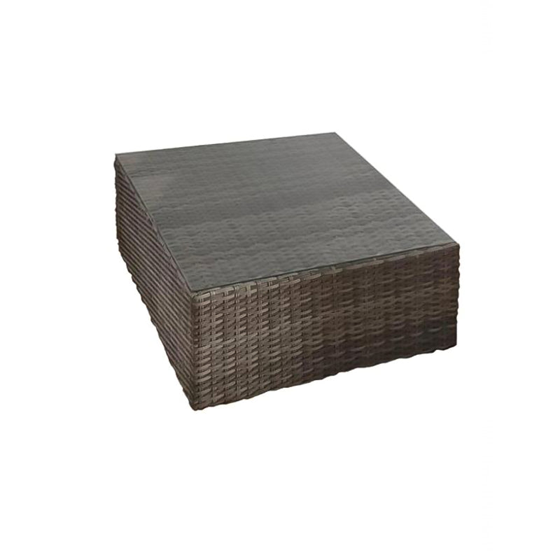 Salotto per esterno in polirattan Lounge completo di divano e tavolino per giardino e veranda