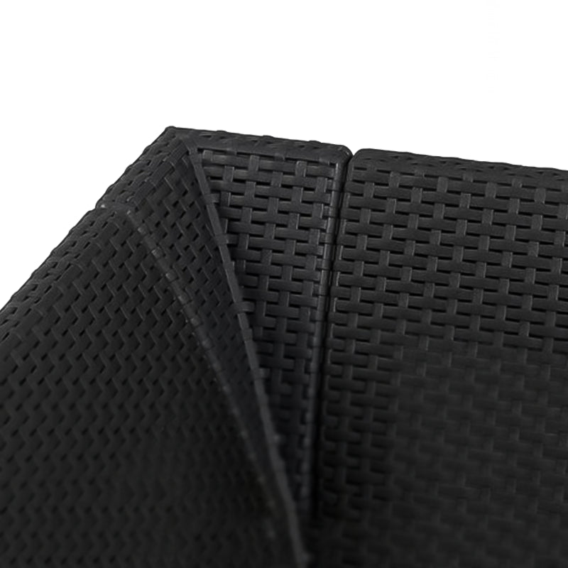 Salotto da esterno in resina Corner divano poltrone e tavolino per giardino e veranda