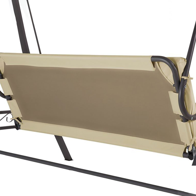 Dondolo Bolero 3 posti da giardino testa di moro in acciaio