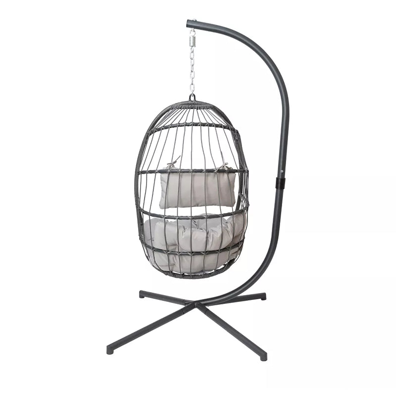 Ovetto a dondolo da giardino 1 posto in acciaio per esterno