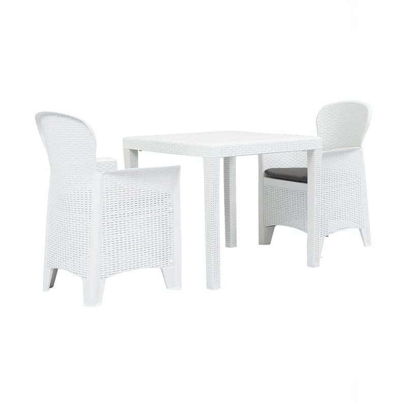 Tavolo da esterno in resina quadrato rettangolare per giardino e veranda