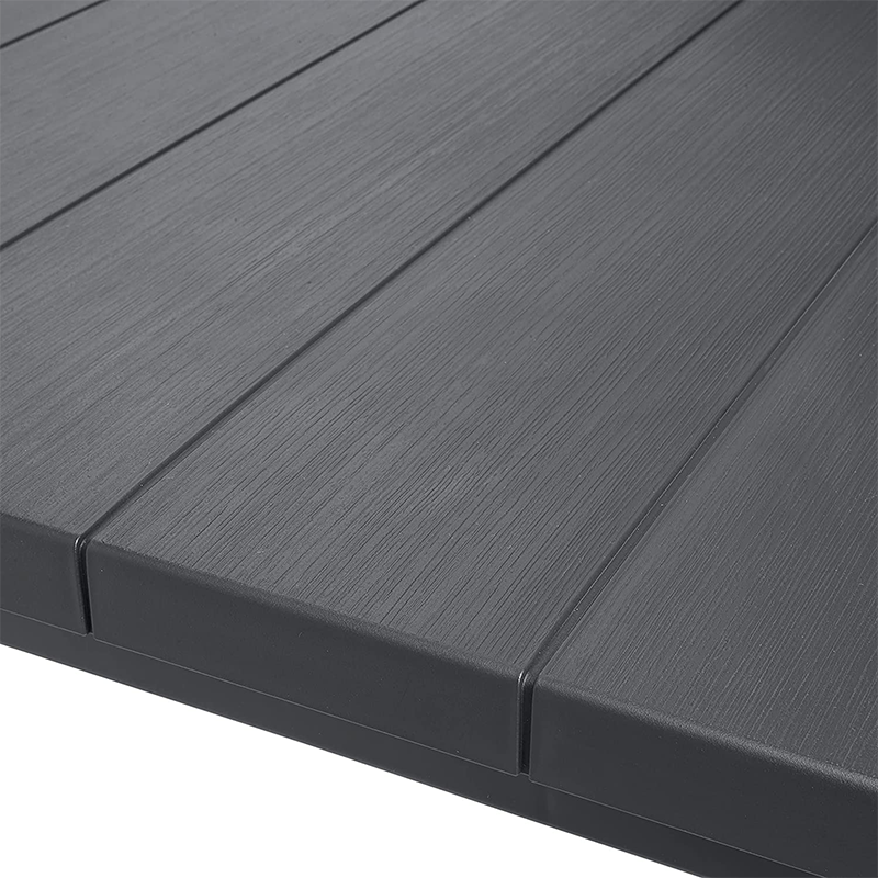 Tavolo da esterno Julie dogato in resina quadrato per giardino cm 147x90 h74