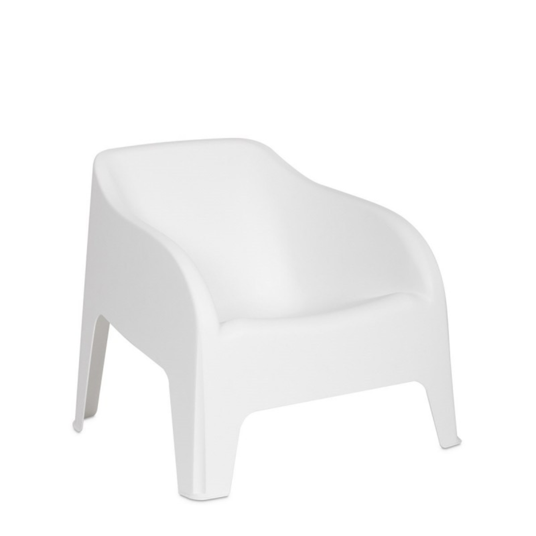 Poltrona in resina per esterni Polignano sedia impilabile da giardino