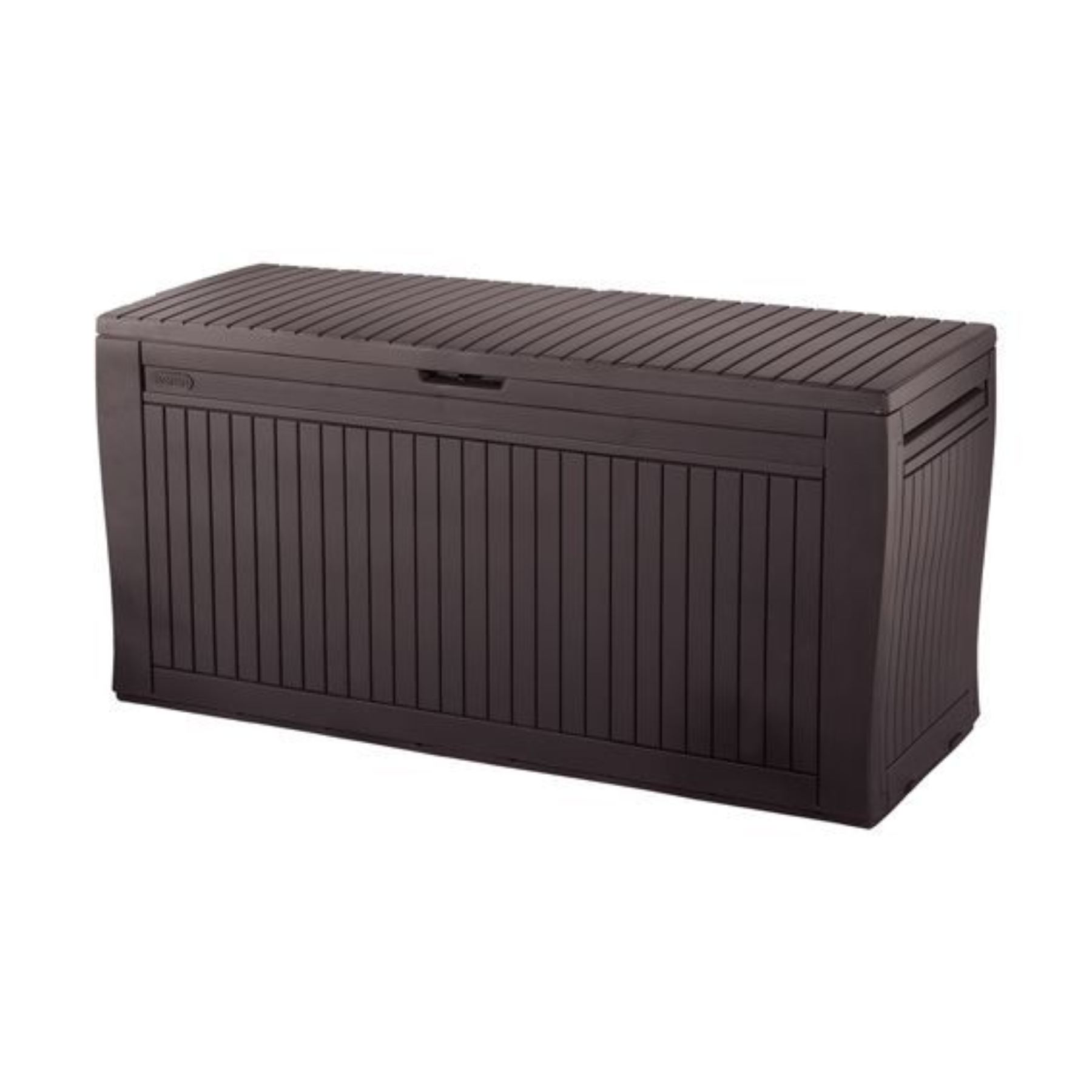 Baule portatutto da giardino in resina effetto legno cm 117x45 57h