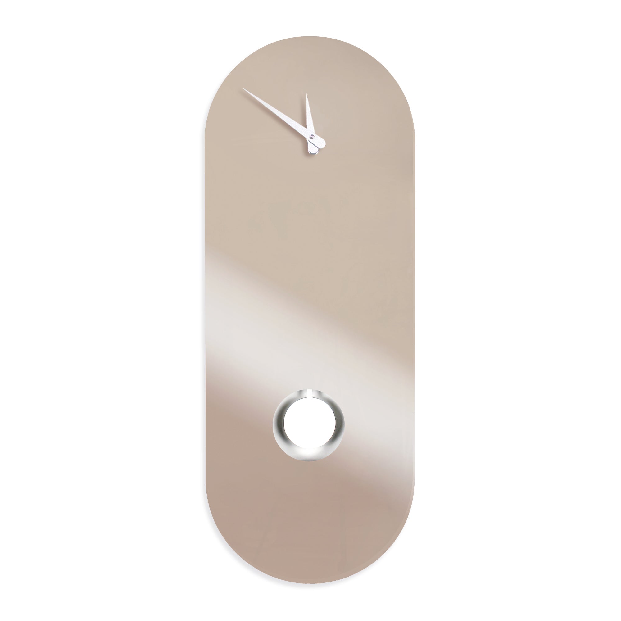 "Dubai" pendulum clock with pink mirror design