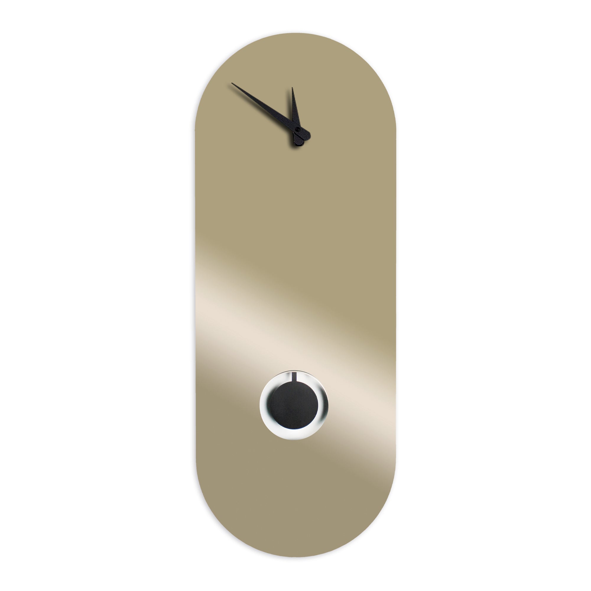 "Roma" designer pendulum clock with bronze mirror