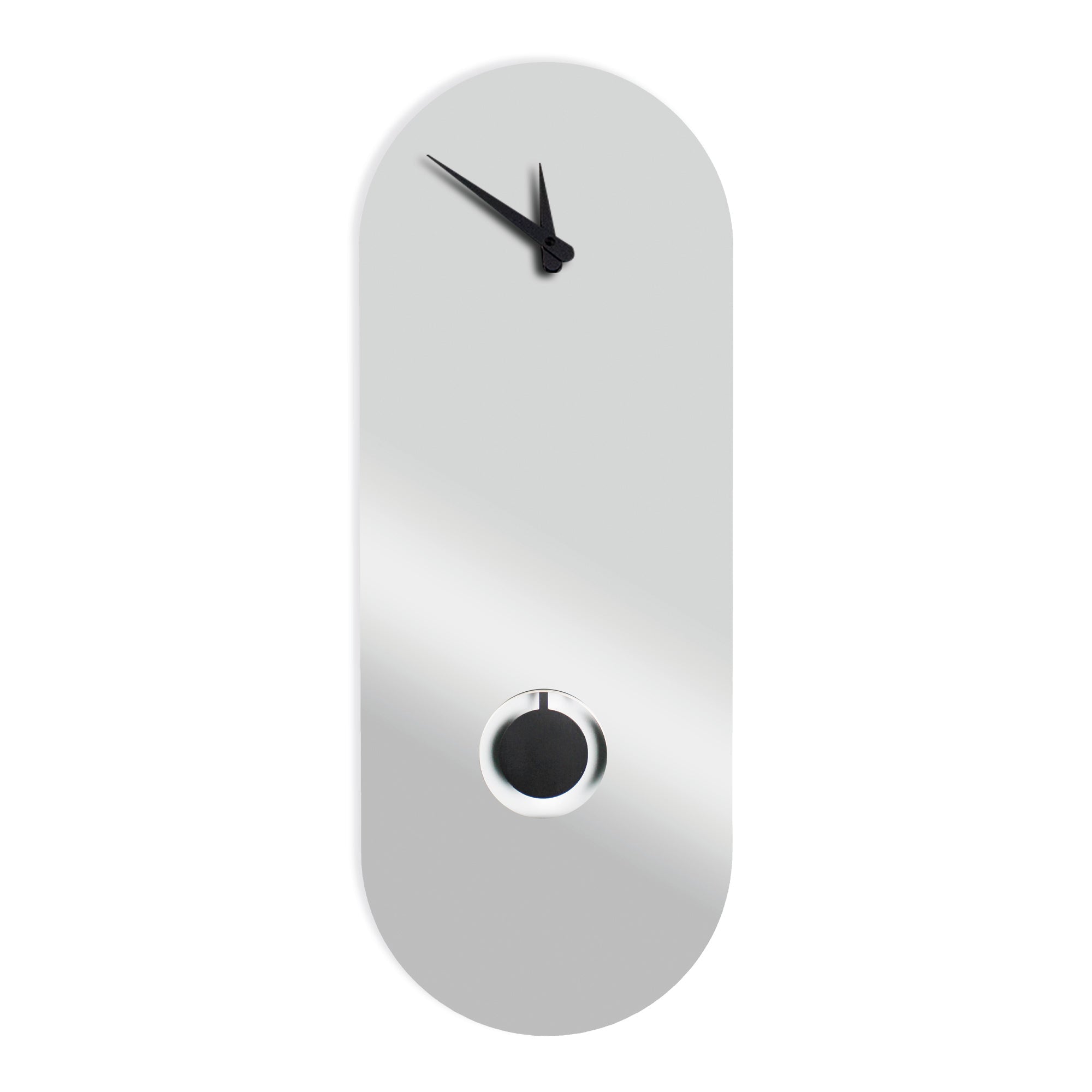 "Oslo" Grandfather Clock with Silver Mirror Design