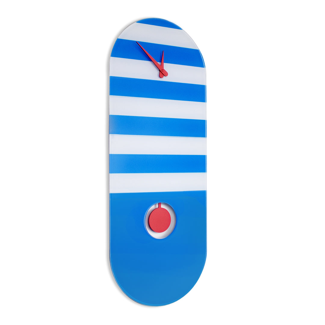 "Capri" design pendulum clock in plexiglass