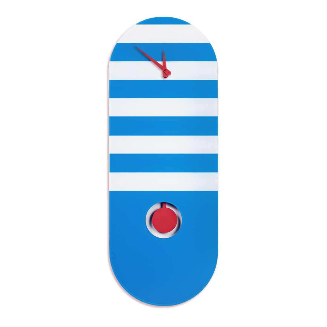 "Capri" design pendulum clock in plexiglass