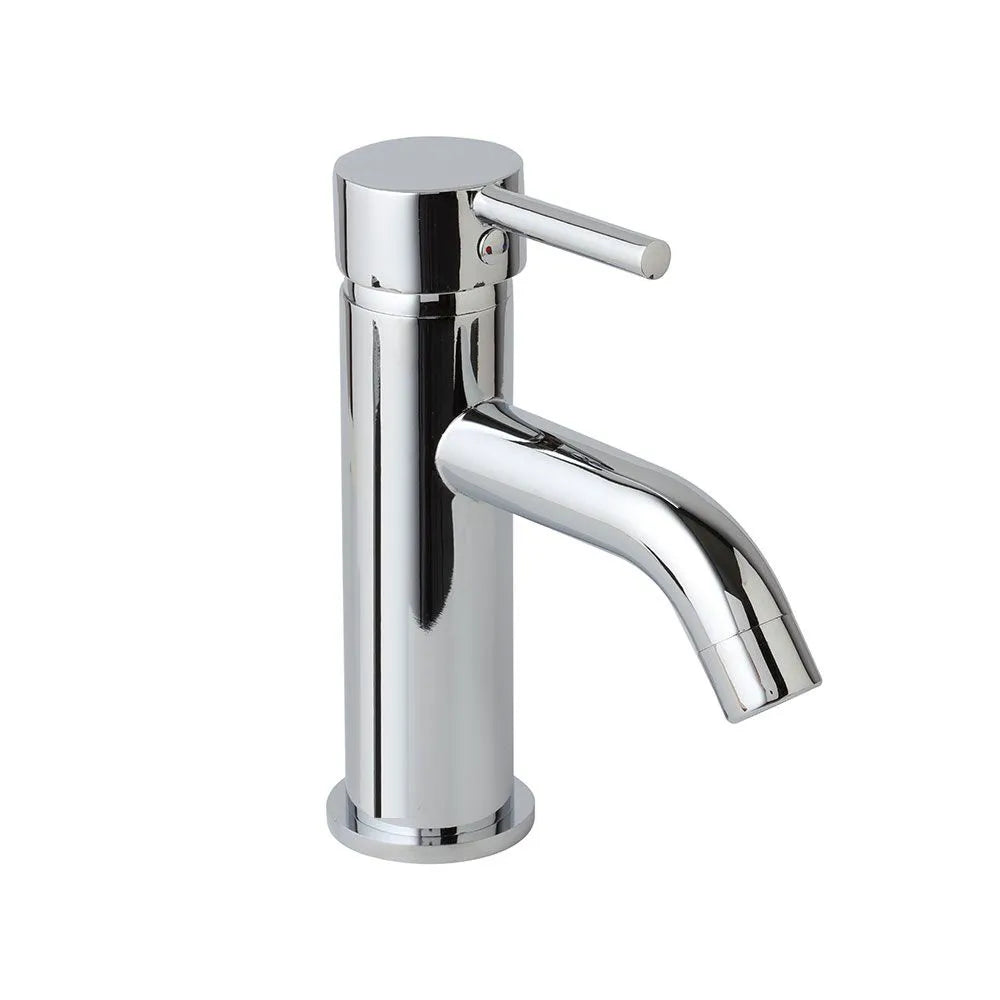 "Lyranor" single-hole mixer tap for bathroom sink in chromed brass