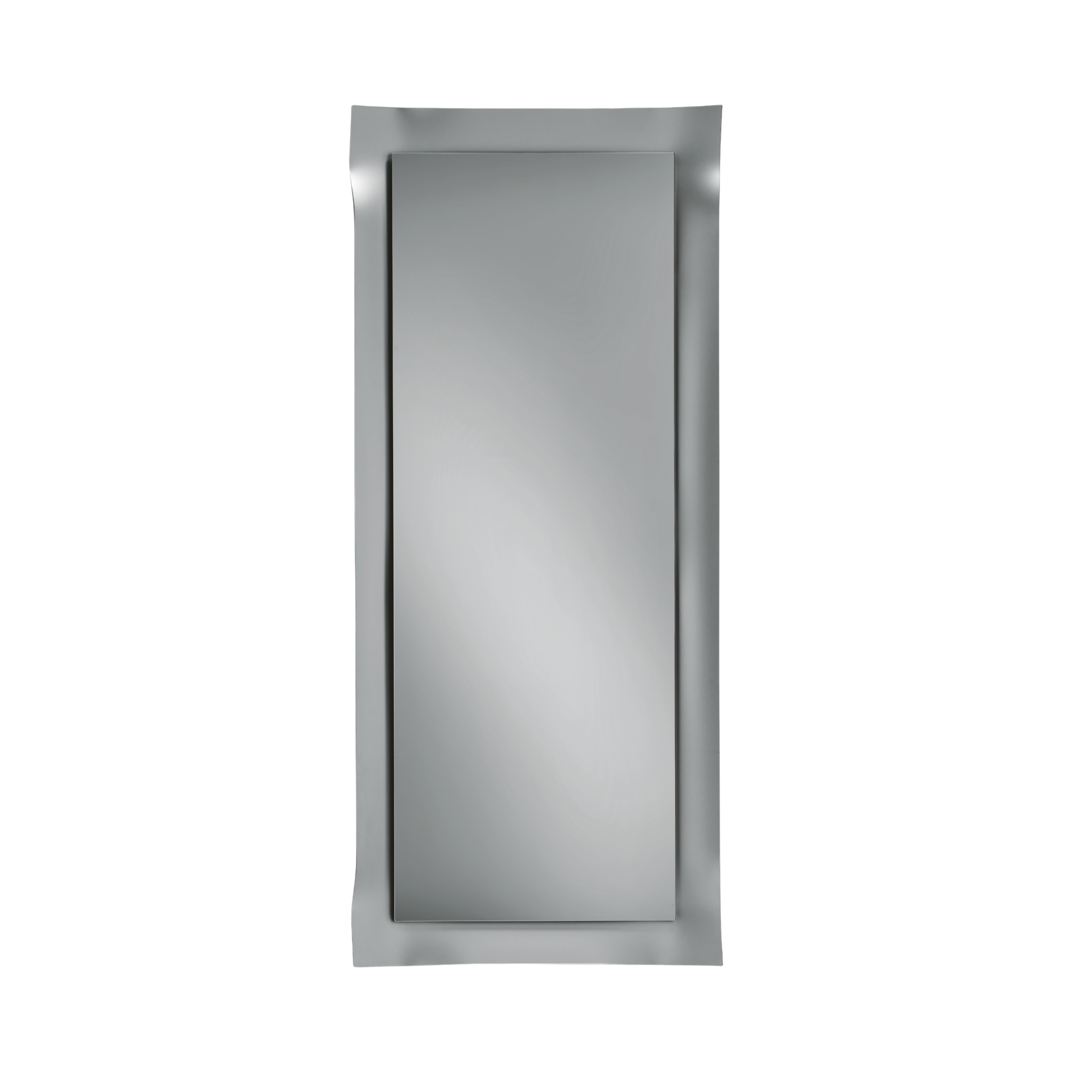 Mirror with "Vivo" frame in modern satin glass