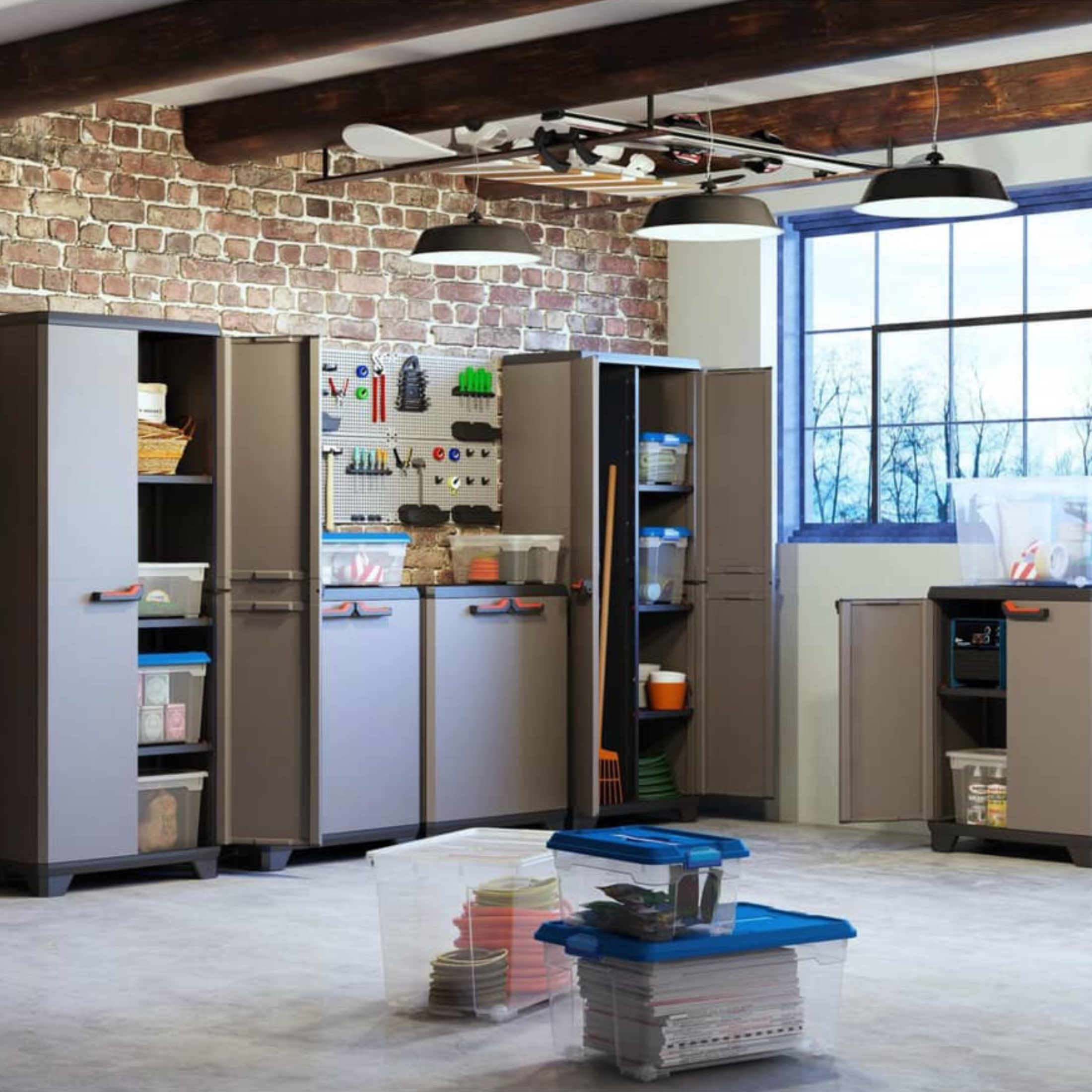 "Antonella" plastic garden cabinet, 68x39 cm