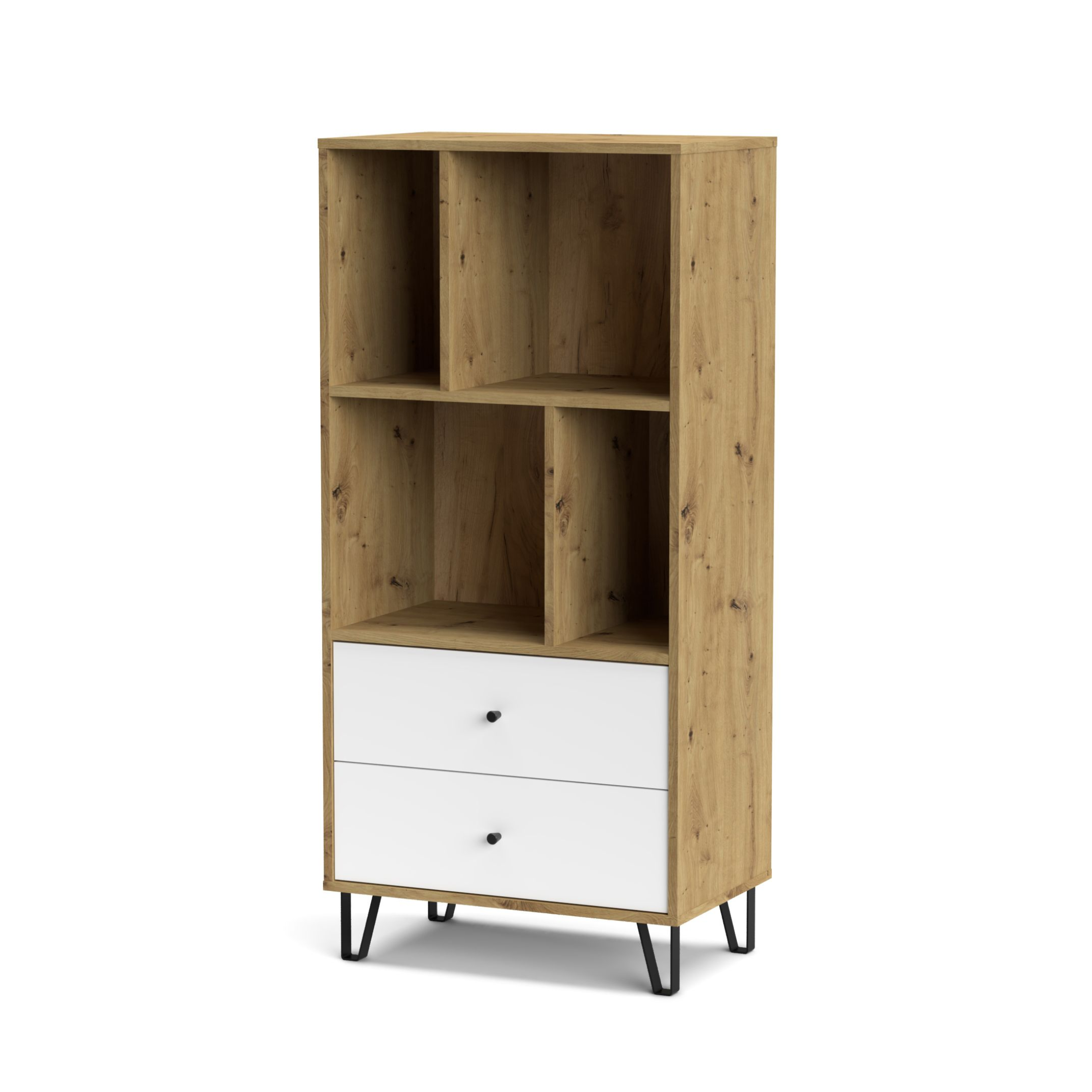 "Living Bollo" living room furniture set in artisan oak and white