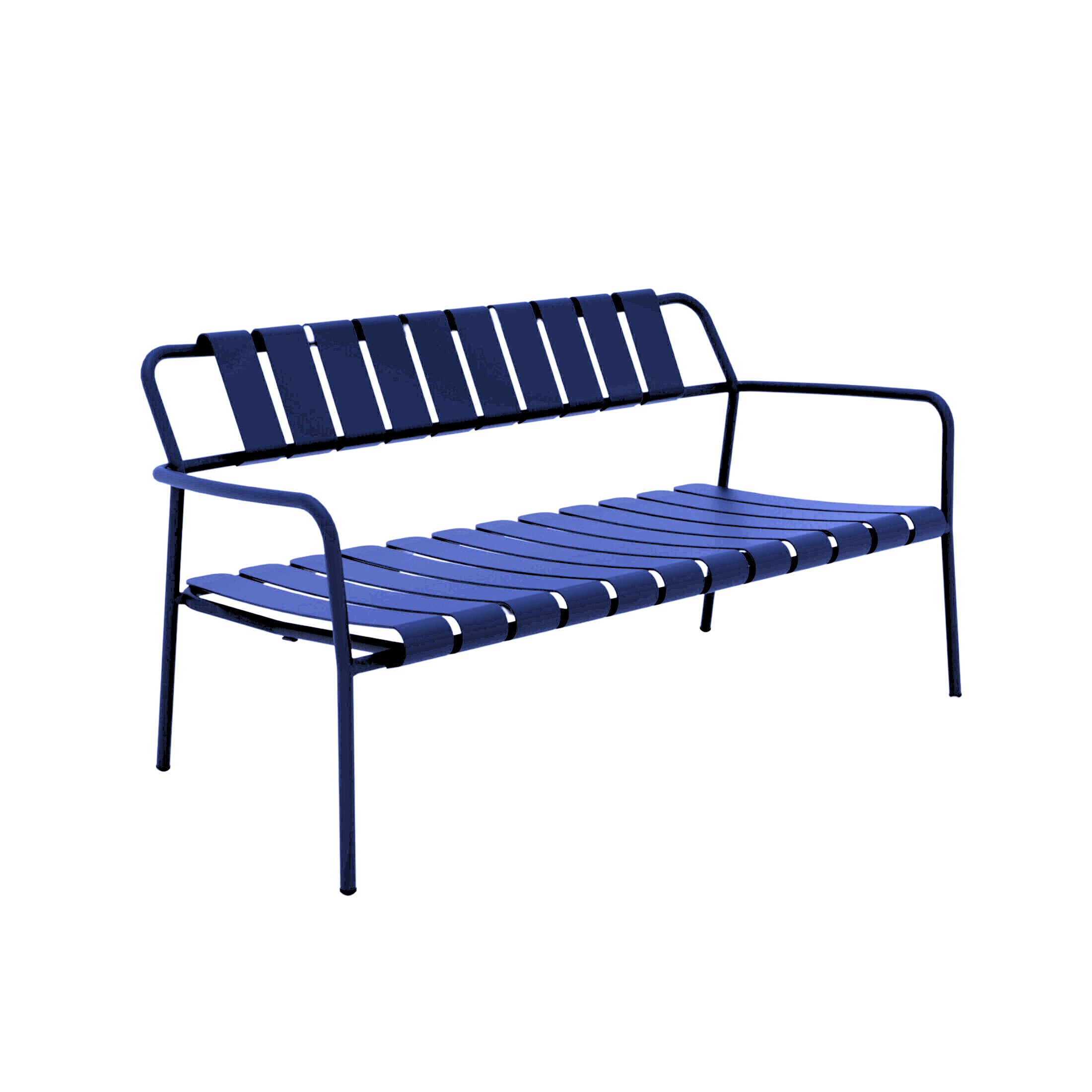 "Verdea" aluminum lounge bench, garden sofa, 146x70 cm, 76h
