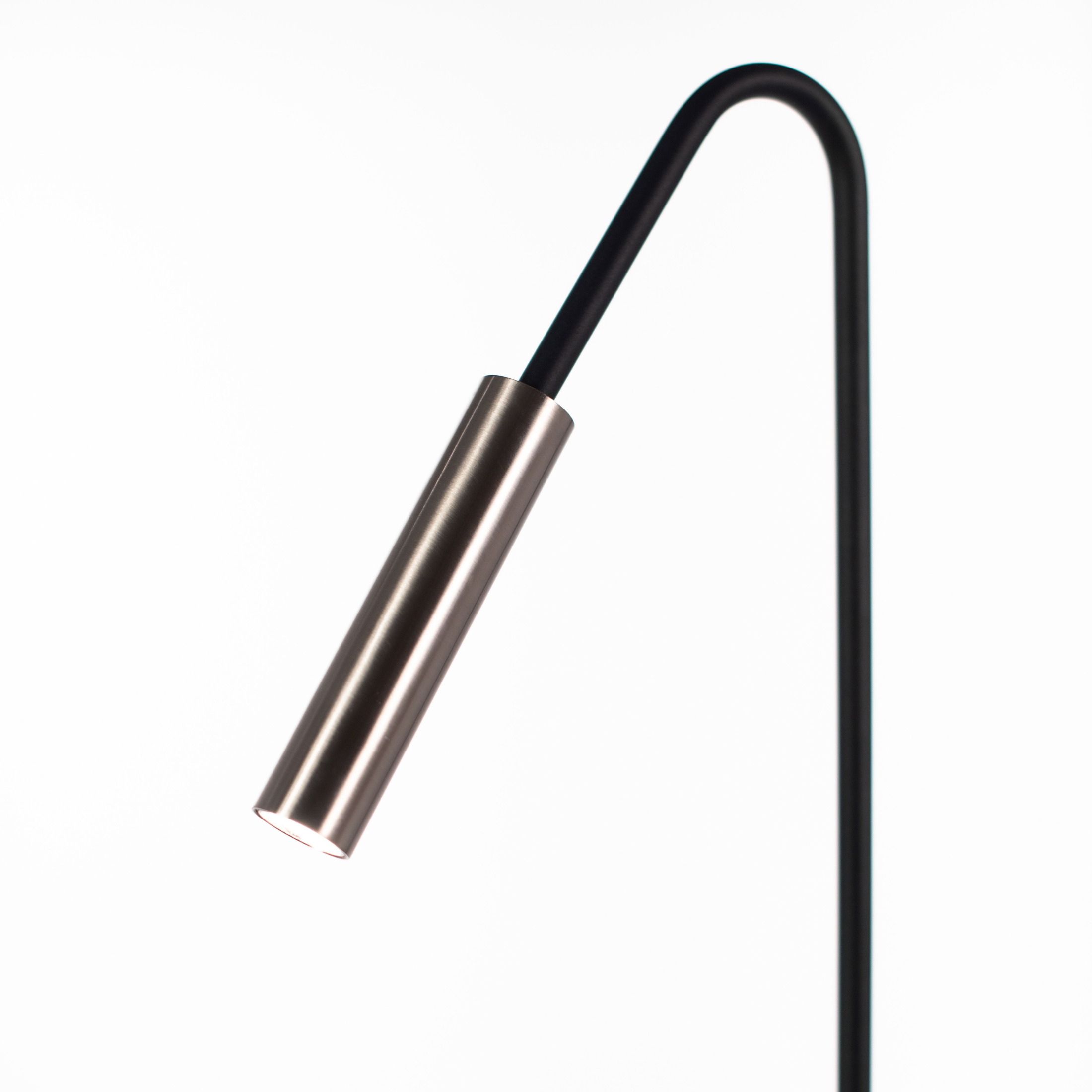 "Acrux" nickel-plated metal LED floor and table lamp